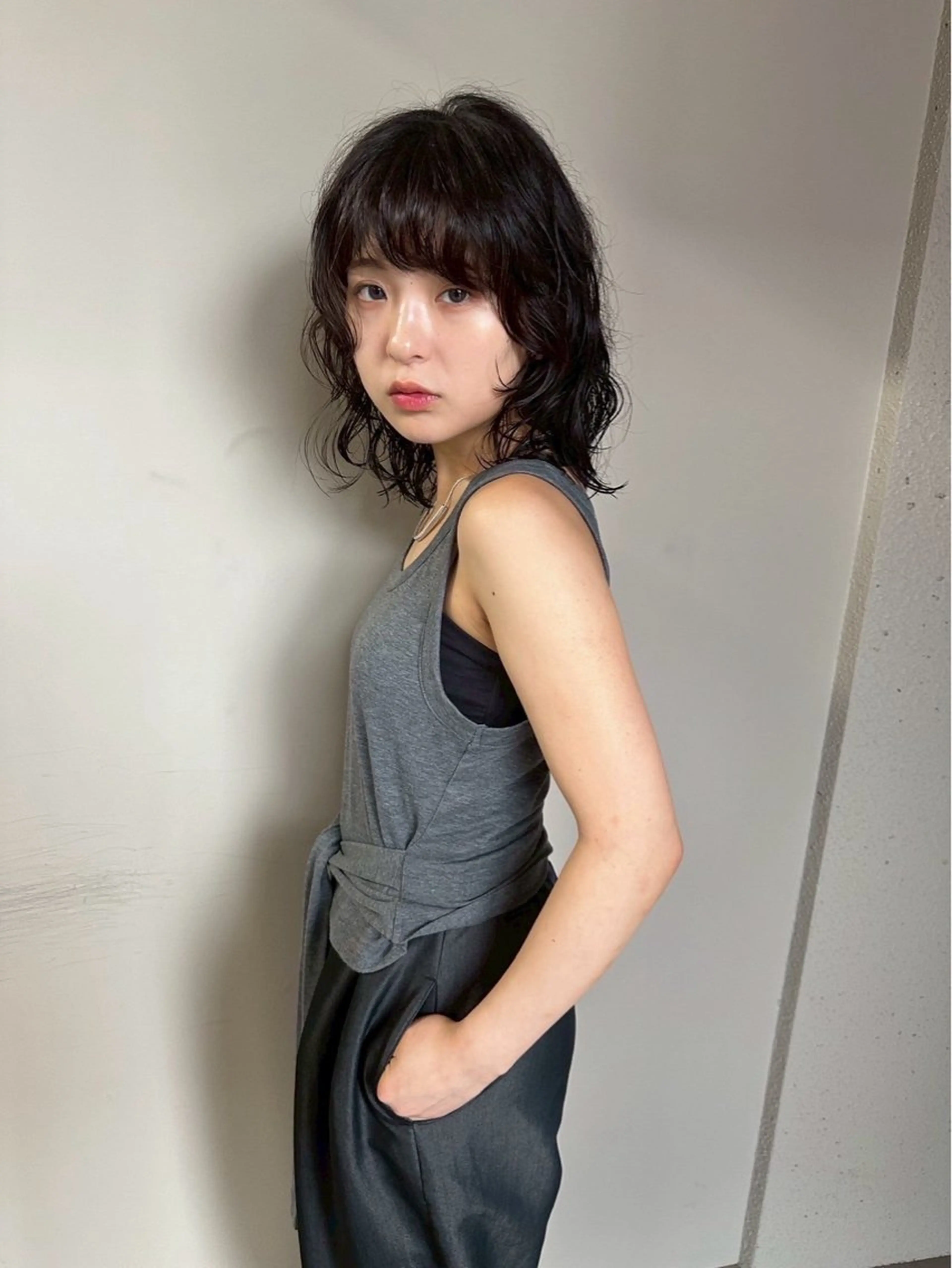 ミディアム 透明感ダブルカラー/ 諸岡ひばりのヘアスタイル