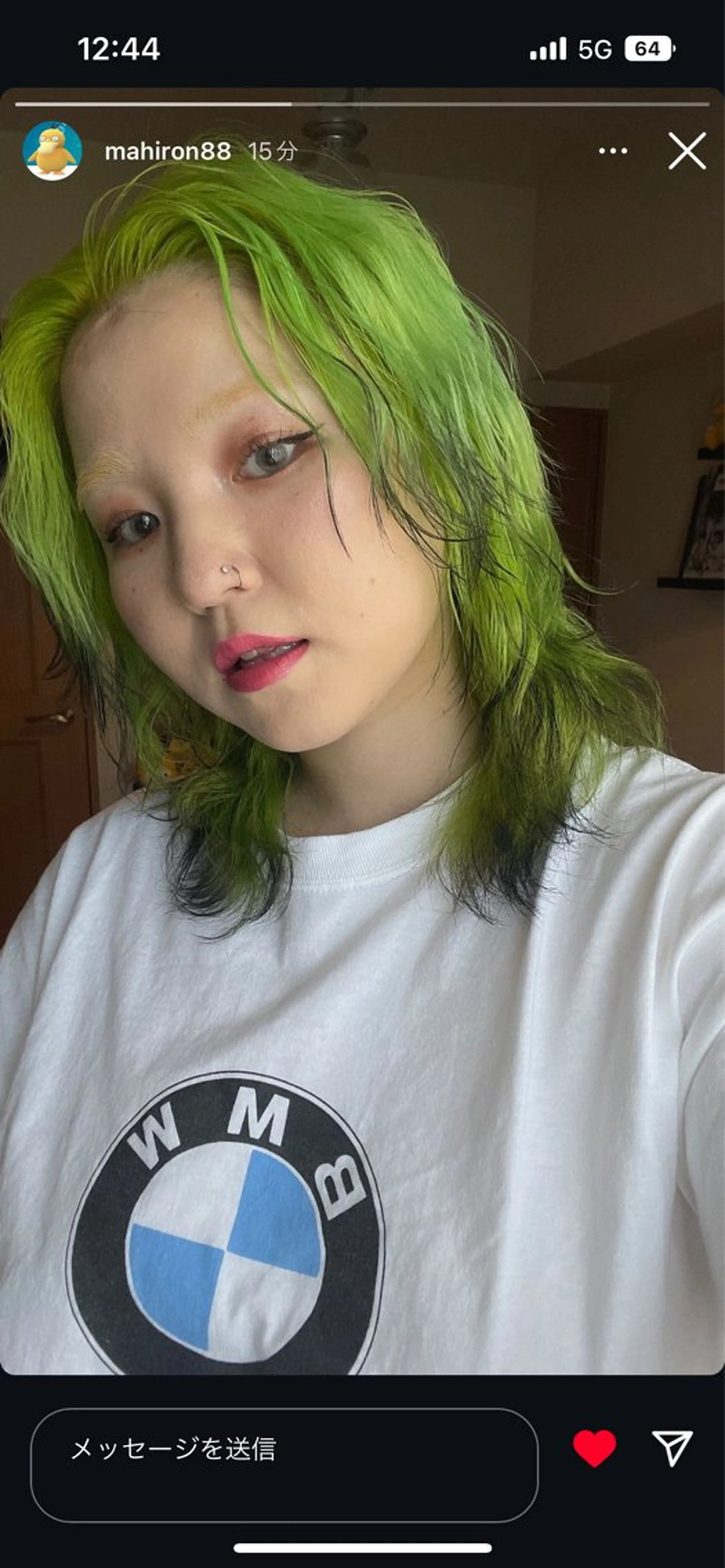 セミロング カラー ヘアカラー 🦮shiori アイドルオタク🦮のヘアスタイル