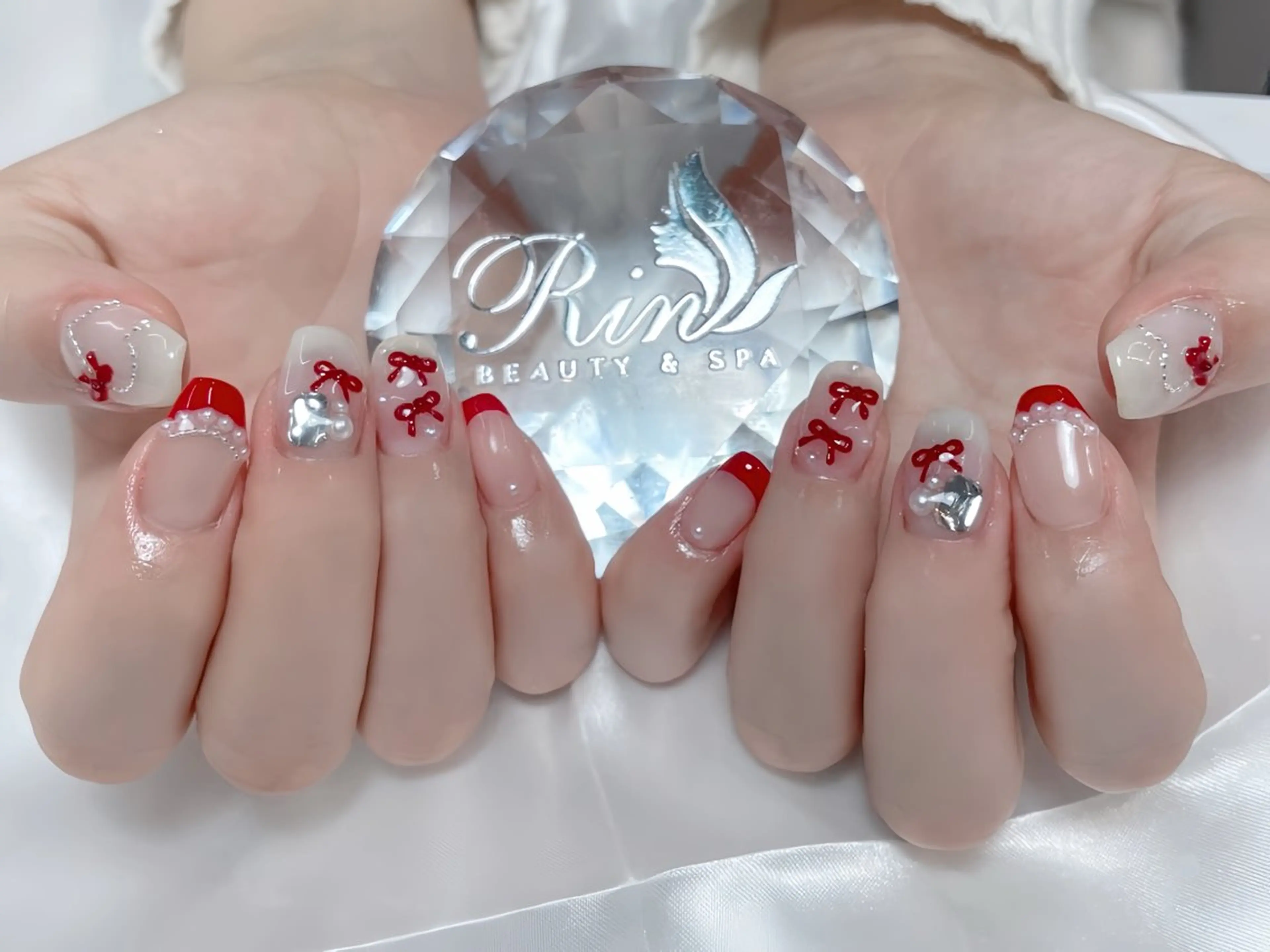 ネイル アートネイル ジェルネイル ロングネイル ニュアンスネイル スカルプネイル ハンドネイル Rin Nail 新大久保店のネイルデザイン