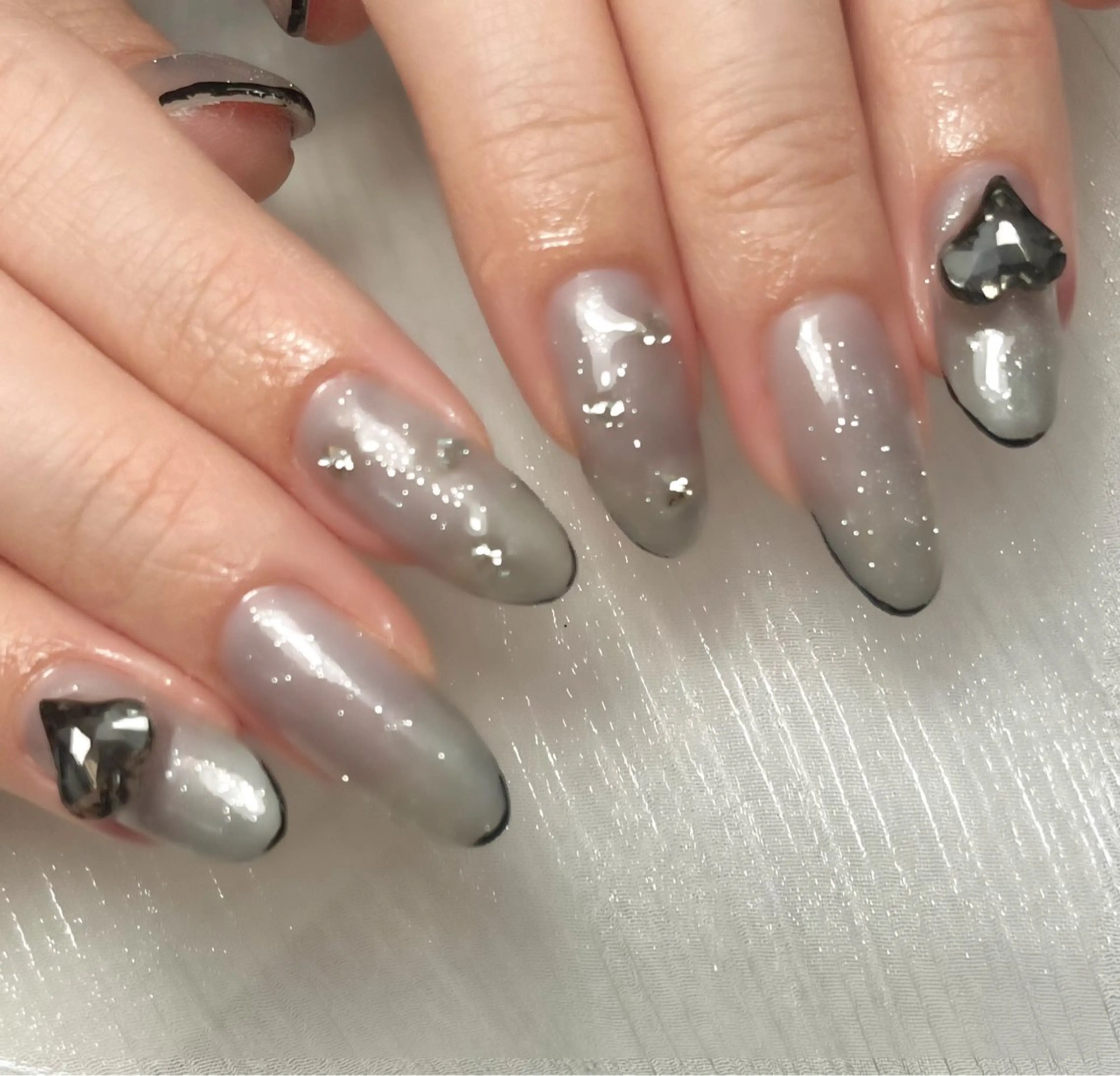 ネイル バレンタイン ハンドネイル 島田 亜紀のネイルデザイン