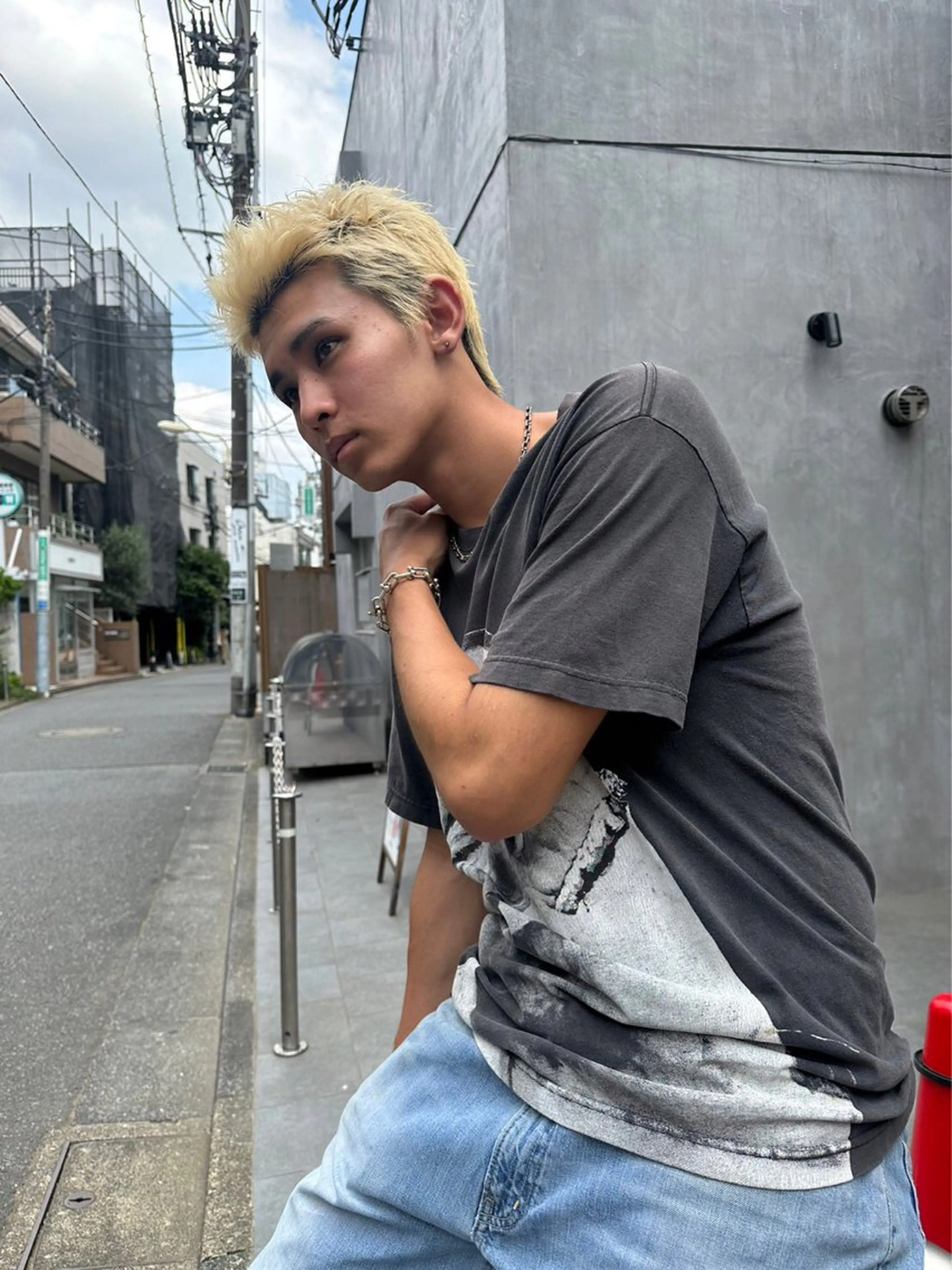 カラー パーマ ヘアアレンジ メンズ ヘアカラー トリートメント ヘッドスパ ヘアセット ✨【公式】渋谷メンズ サロン BLUCK✨のヘアスタイル