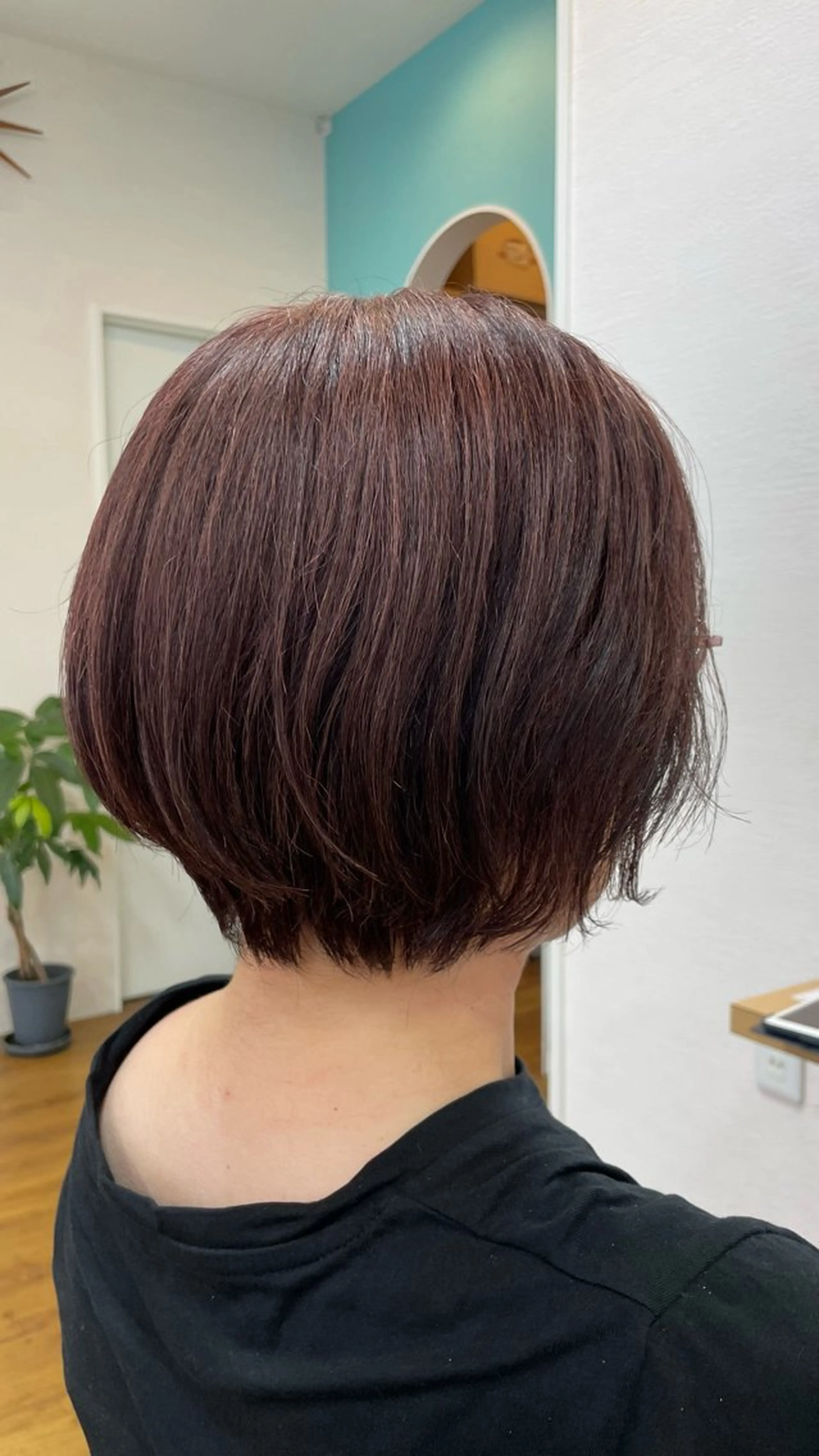 ショート ボブ ハイライト カット ヘアカラー 村田 淳のヘアスタイル