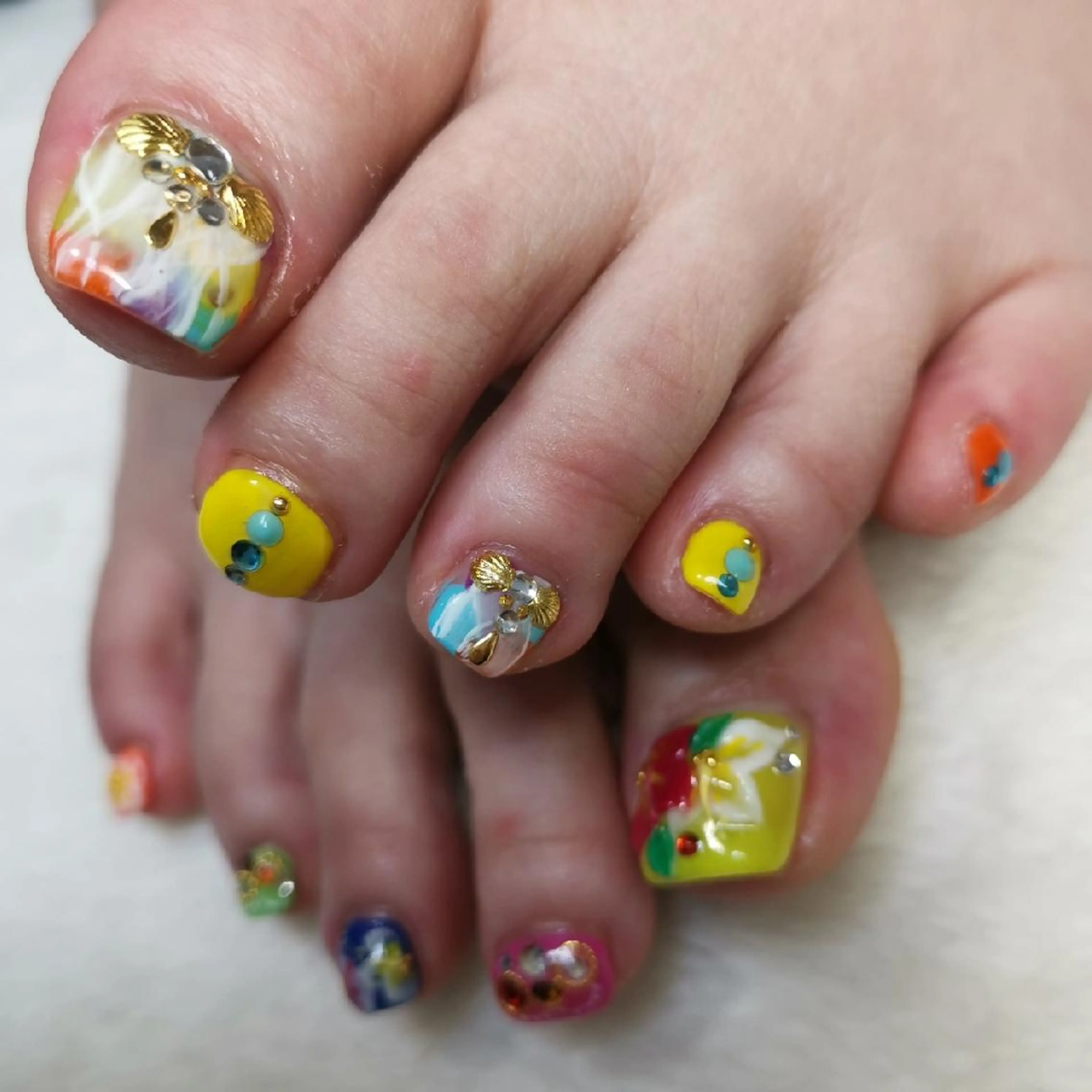 ネイル 持ち込み フットネイル reve あやののネイルデザイン