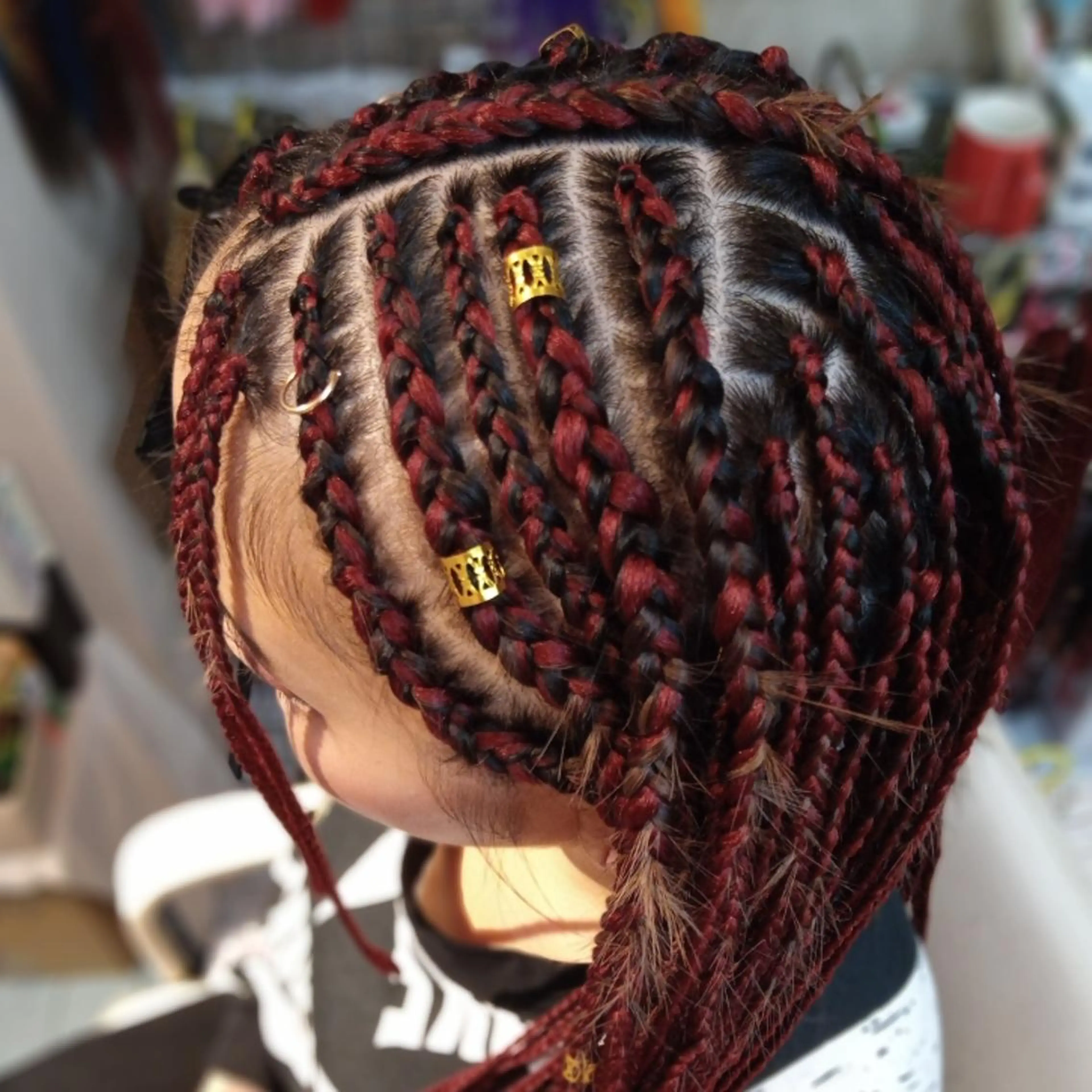 ロング ヘアアレンジ エクステ scamp ★のヘアスタイル