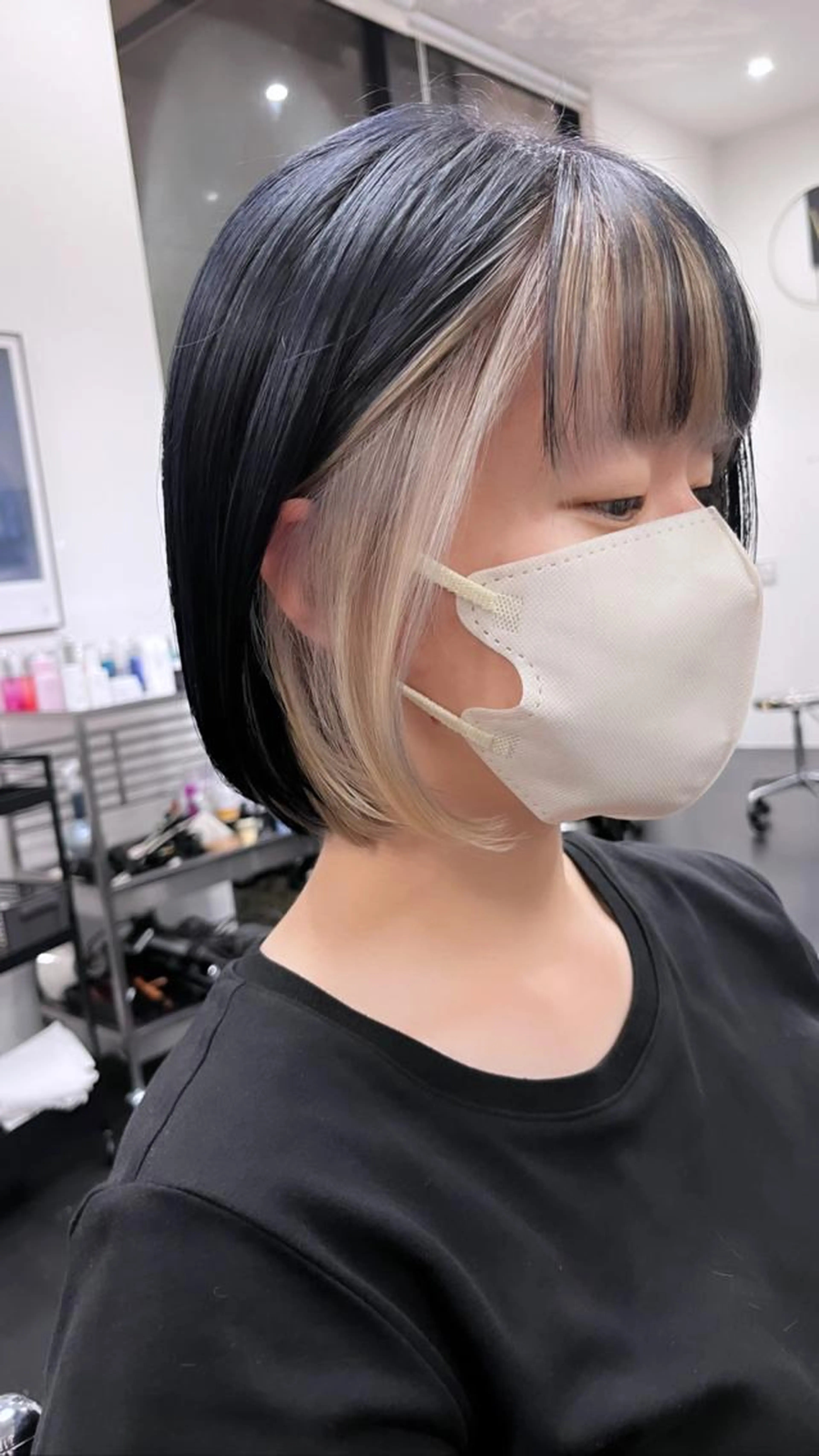 カット＋カラー＋デザインカラー(イヤリングカラー、ハイライト、アンブレラカラー)2回目のご来店様の写真