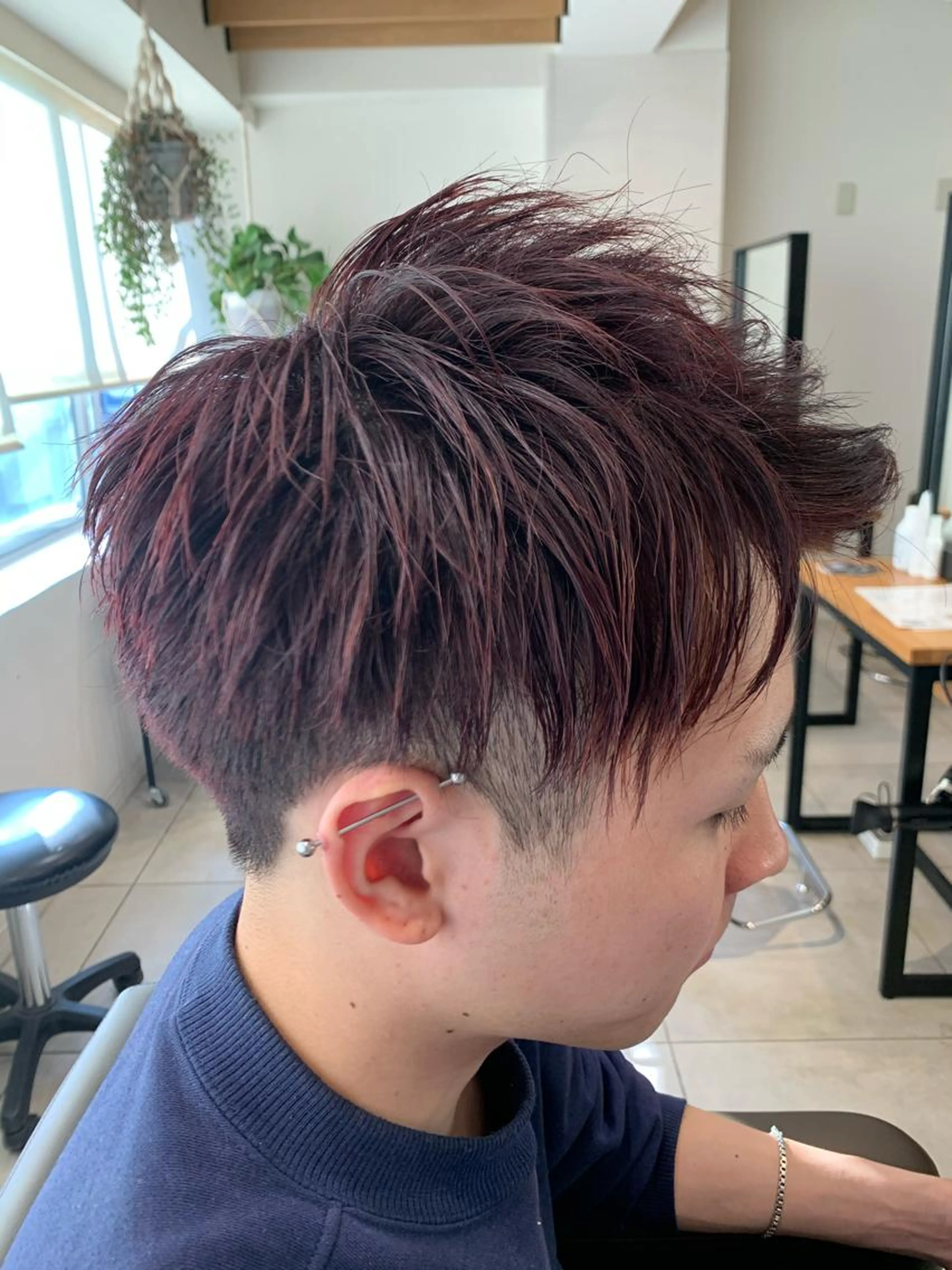 🇫🇷メンズ限定🇫🇷 カット➕カラー➕内部補修3stepトリートメント(眉カット+550円)の写真