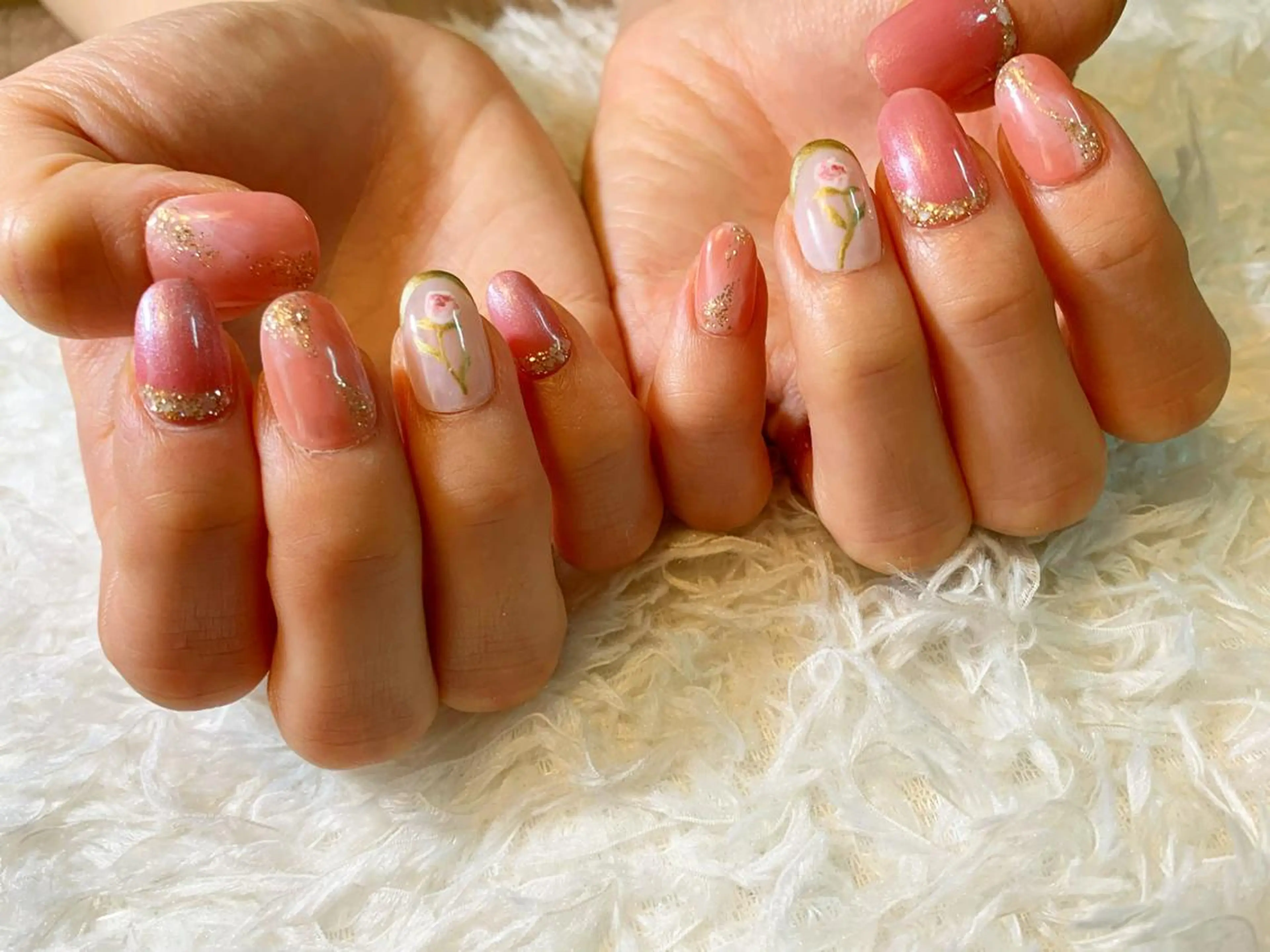 ネイル ネイルチップ ハンドネイル フットネイル GéRanium Harukaのネイルデザイン