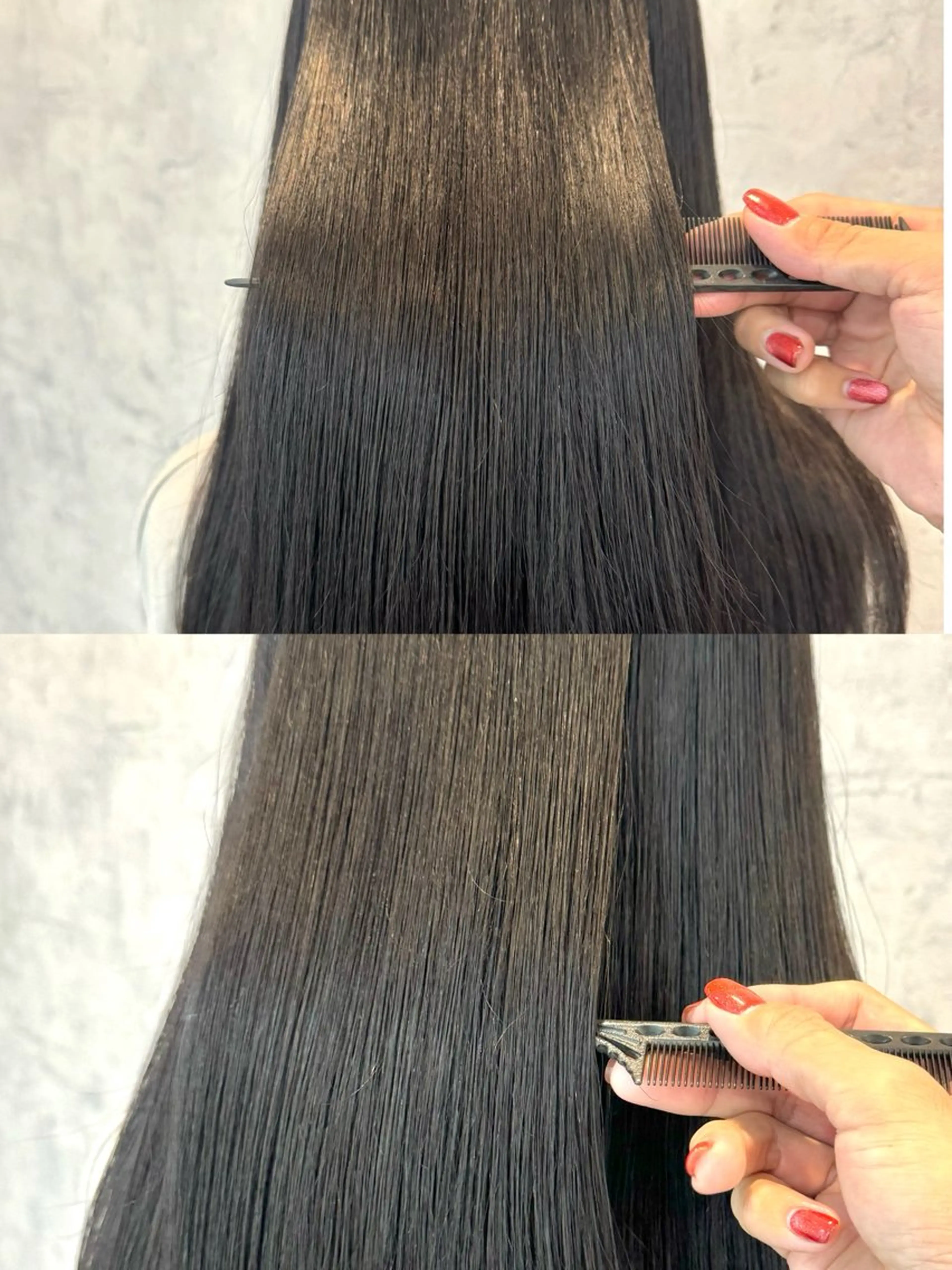 セミロング くせ毛 縮毛矯正 縮毛矯正 森 隆秀/韓国ヘアのヘアスタイル