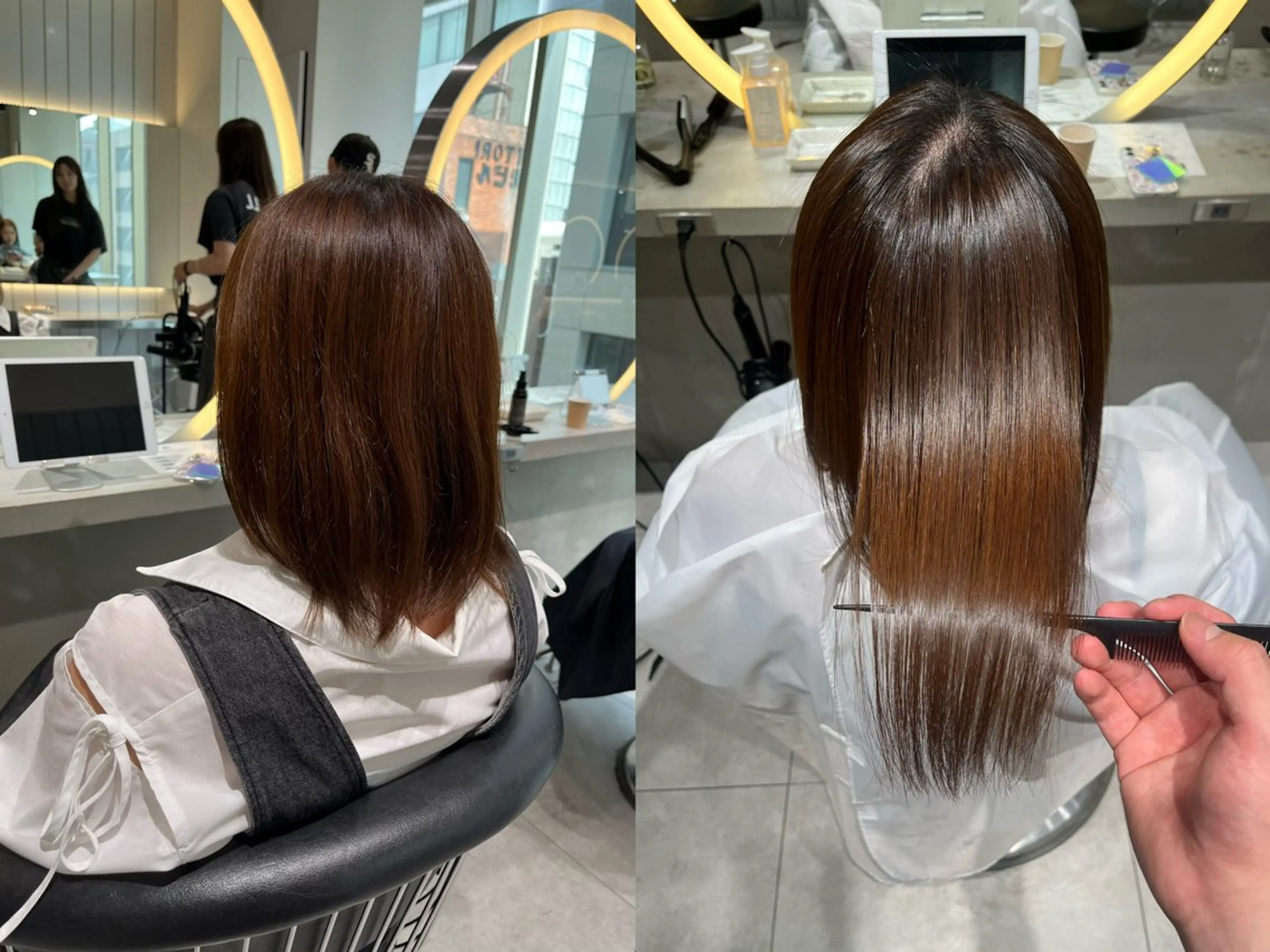 ショート カット 縮毛矯正 レイヤー/髪質改善 /くびれショート加納のヘアスタイル