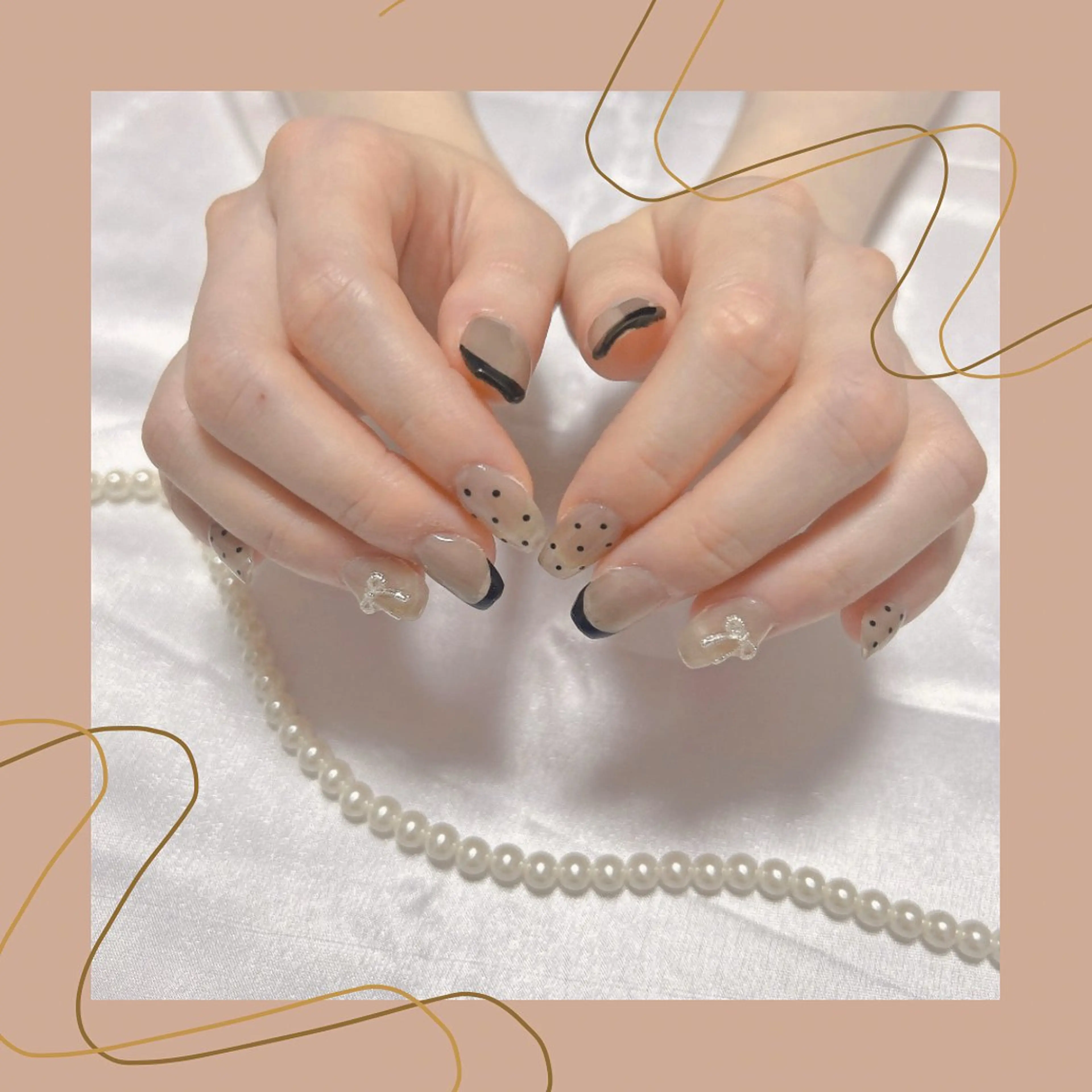 ネイル ドット シンプルネイル Total Beauty Salon Charlme所属・【早朝・深夜🉑】 Charlmeのネイルデザイン