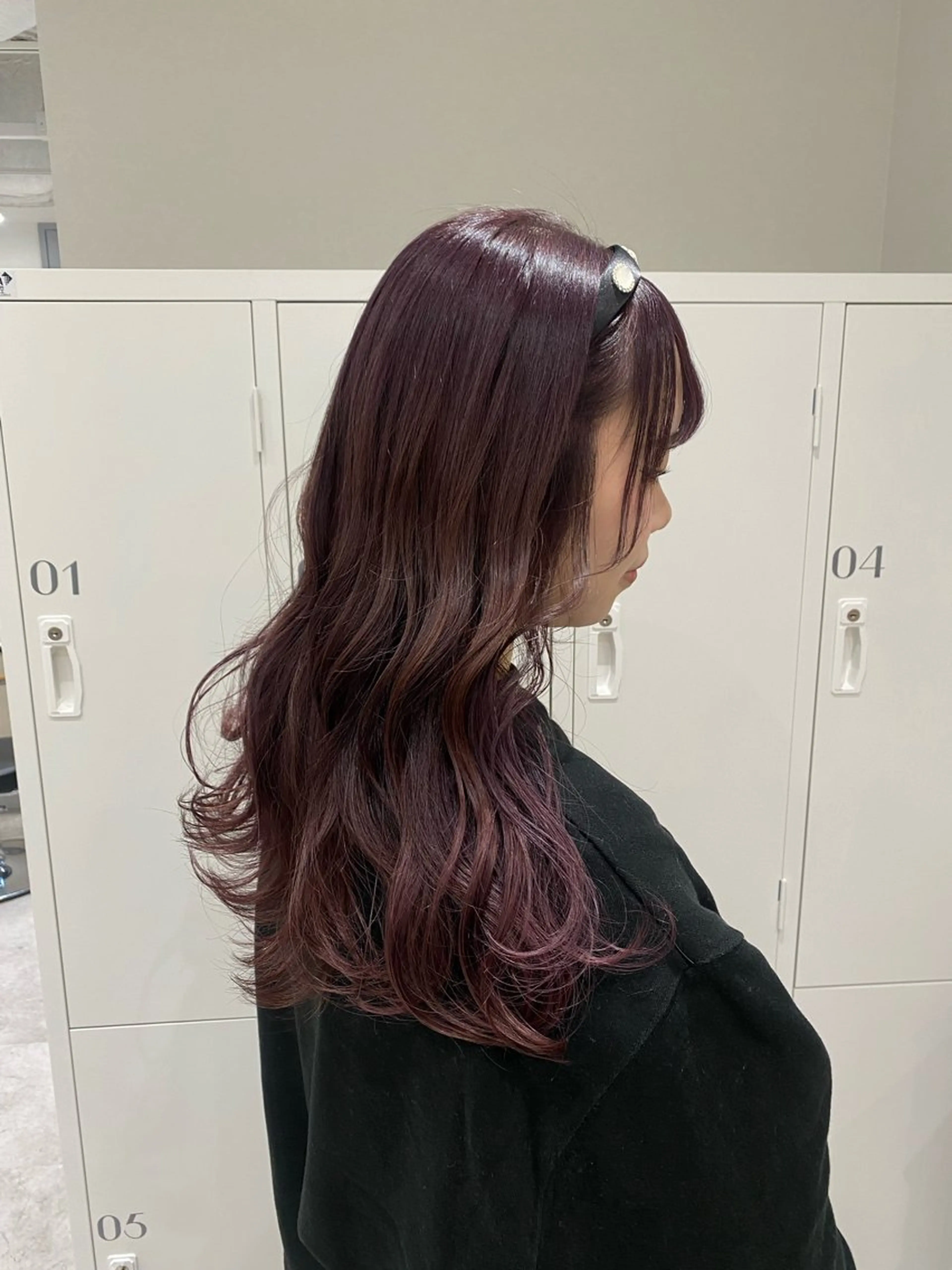 ミディアム カラー ヘアアレンジ ブリーチ ラベンダーカラー ラベンダーピンク ピンクカラー ヘアカラー ボブ /ニュアンス/ satomi🧸💖のヘアスタイル