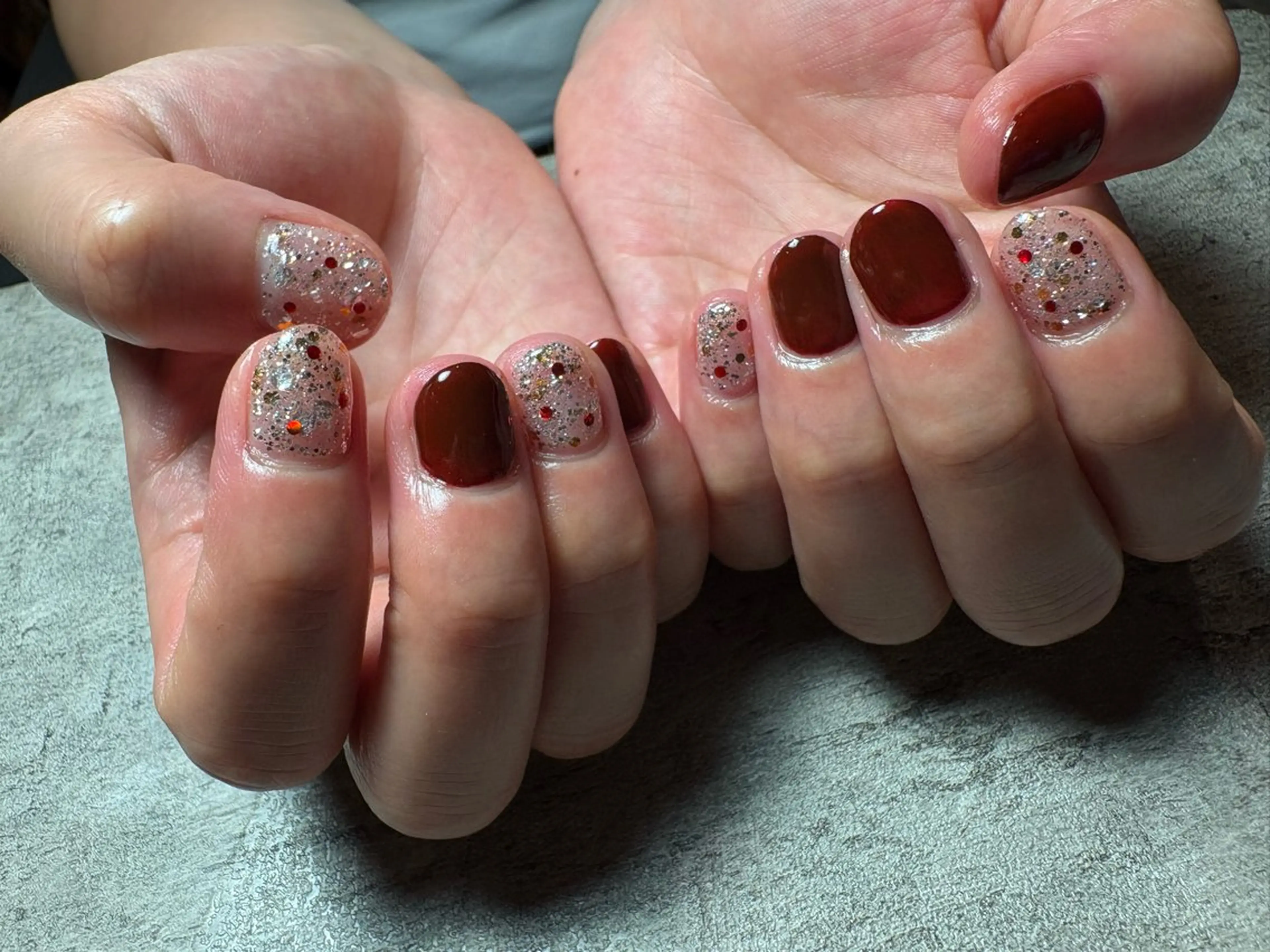 ワンカラー【色調合、ラメあり、2色まで】の写真