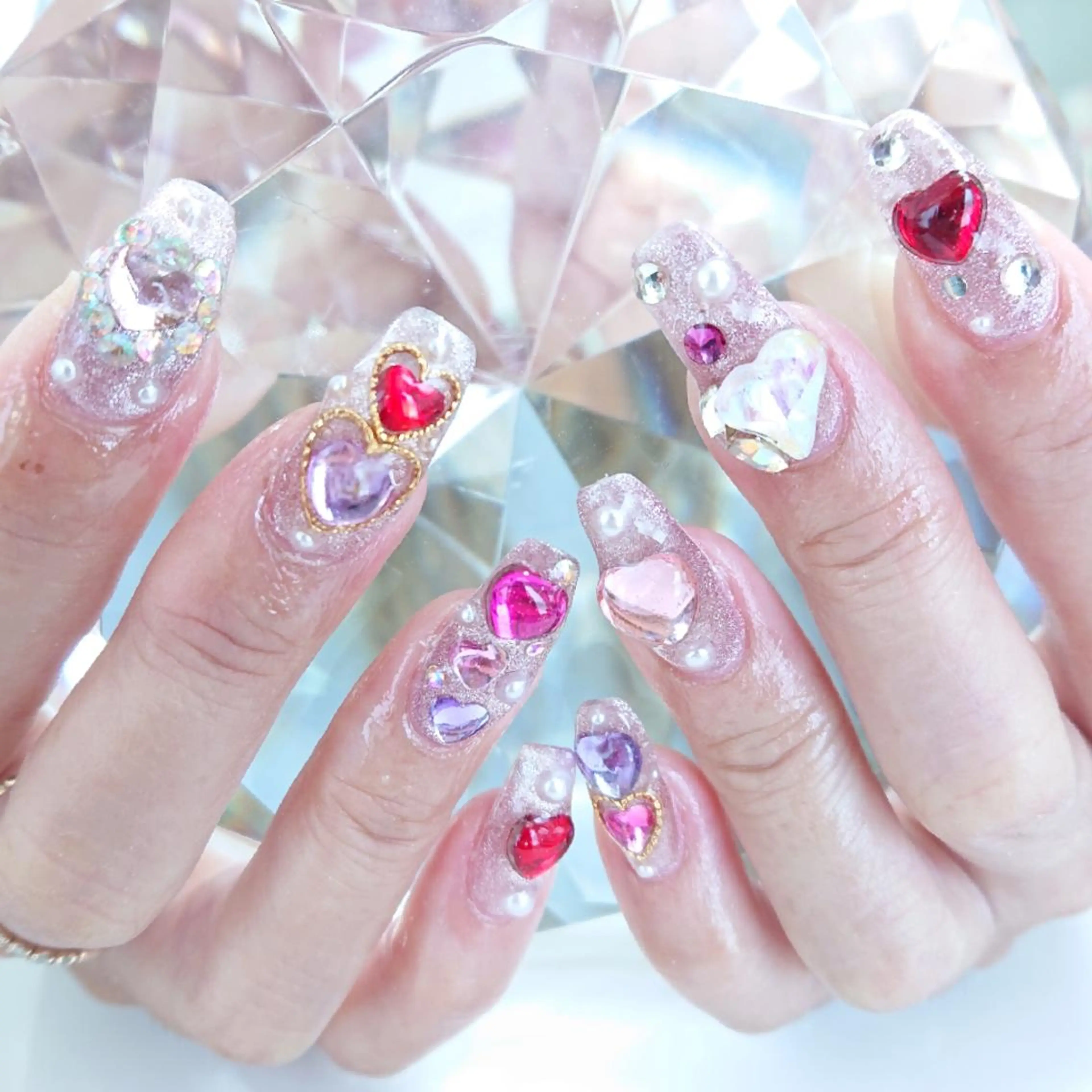 ネイル ハート Coco Girlsのネイルデザイン