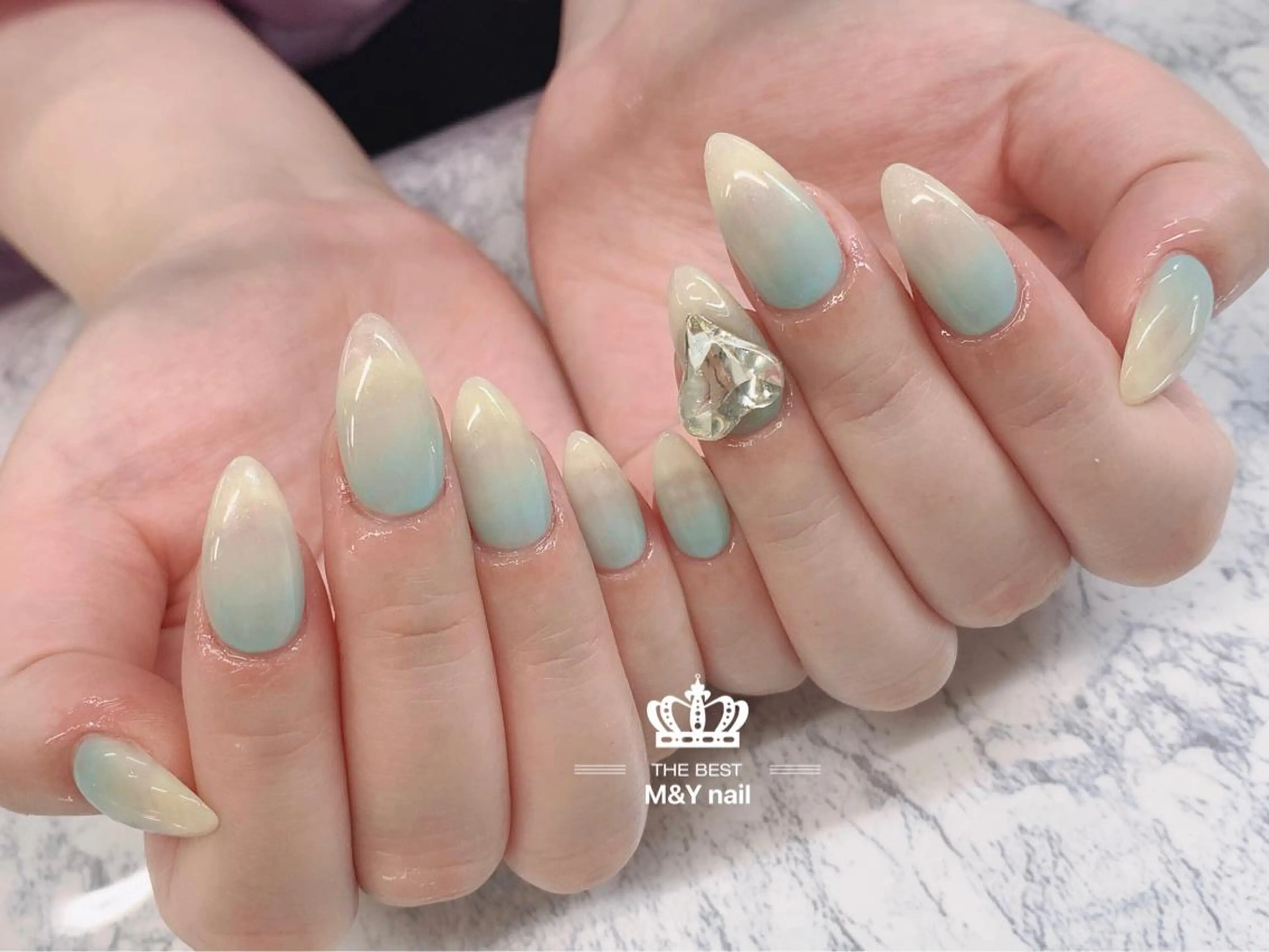 ネイル ハート ハンドネイル M&Y NailSalonのネイルデザイン