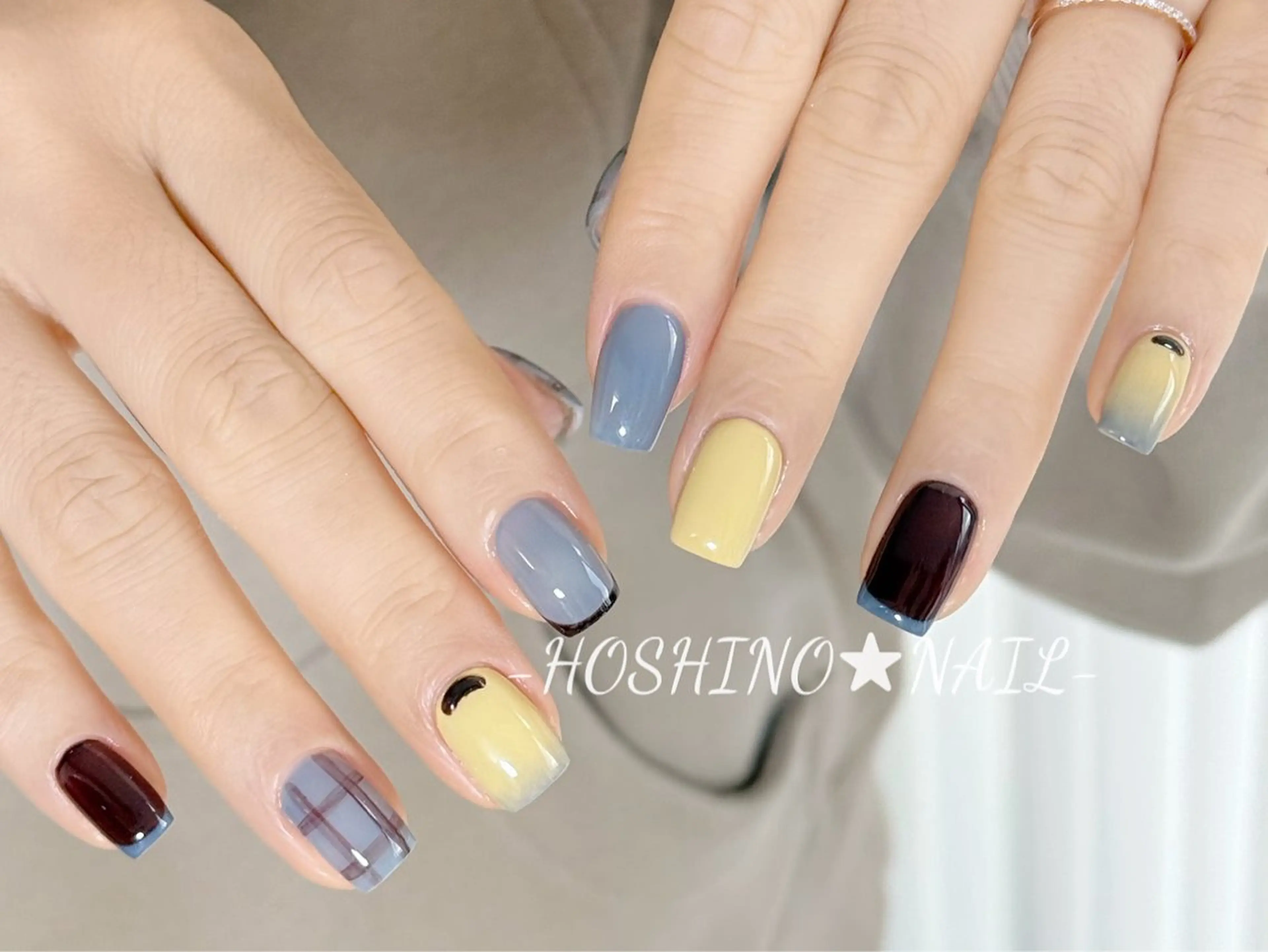ネイル オーロラネイル チークネイル ドット フットネイル フレンチネイル ハンドネイル ★HOSHINO NAIL★新宿店のネイルデザイン
