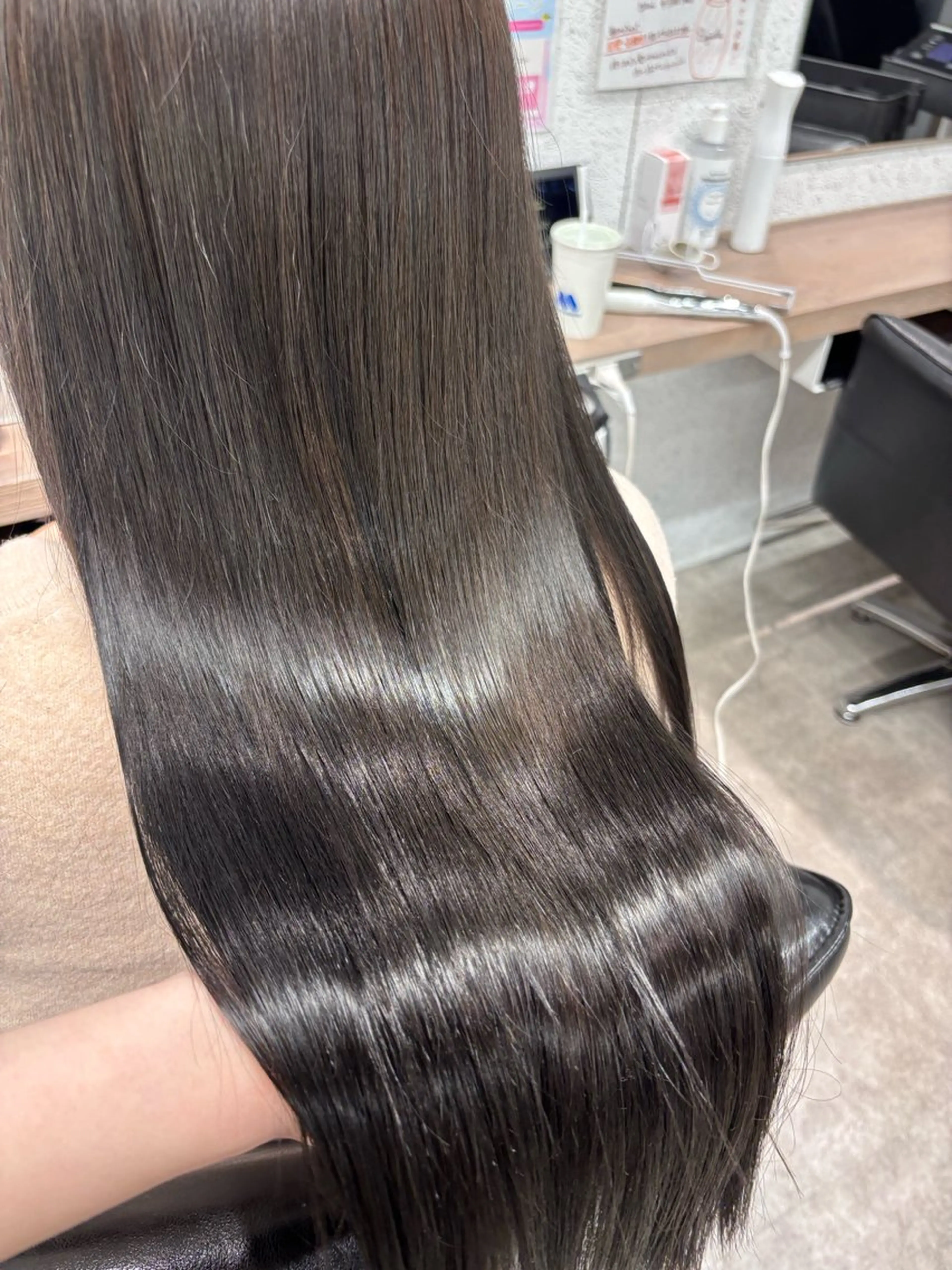 ロング カラー 透明感カラー 髪質改善 ヘアカラー トリートメント ボブ/透明感カラー/ 髪質改善/🌙/ルナのヘアスタイル