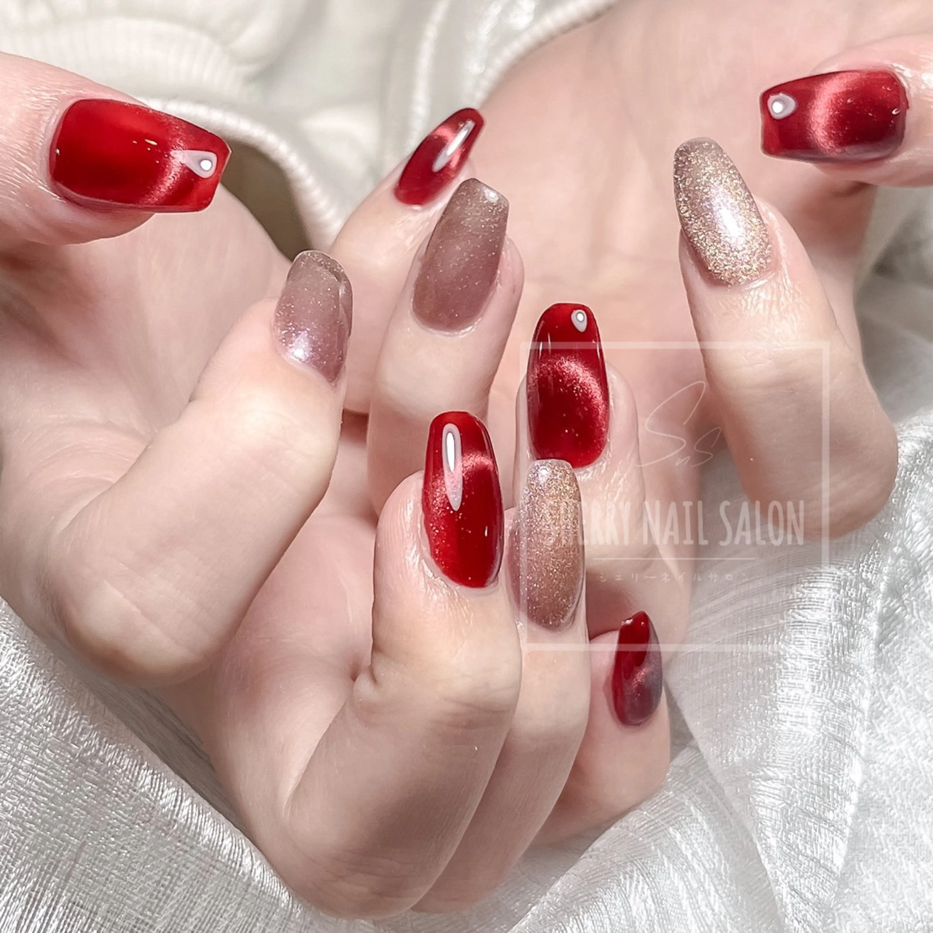 ネイル チークネイル フレンチネイル ジェルネイル グラデーション 氷ネイル・うるうるネイル moe自宅ネイルサロン所属・萌 自宅ネイルサロンのネイルデザイン