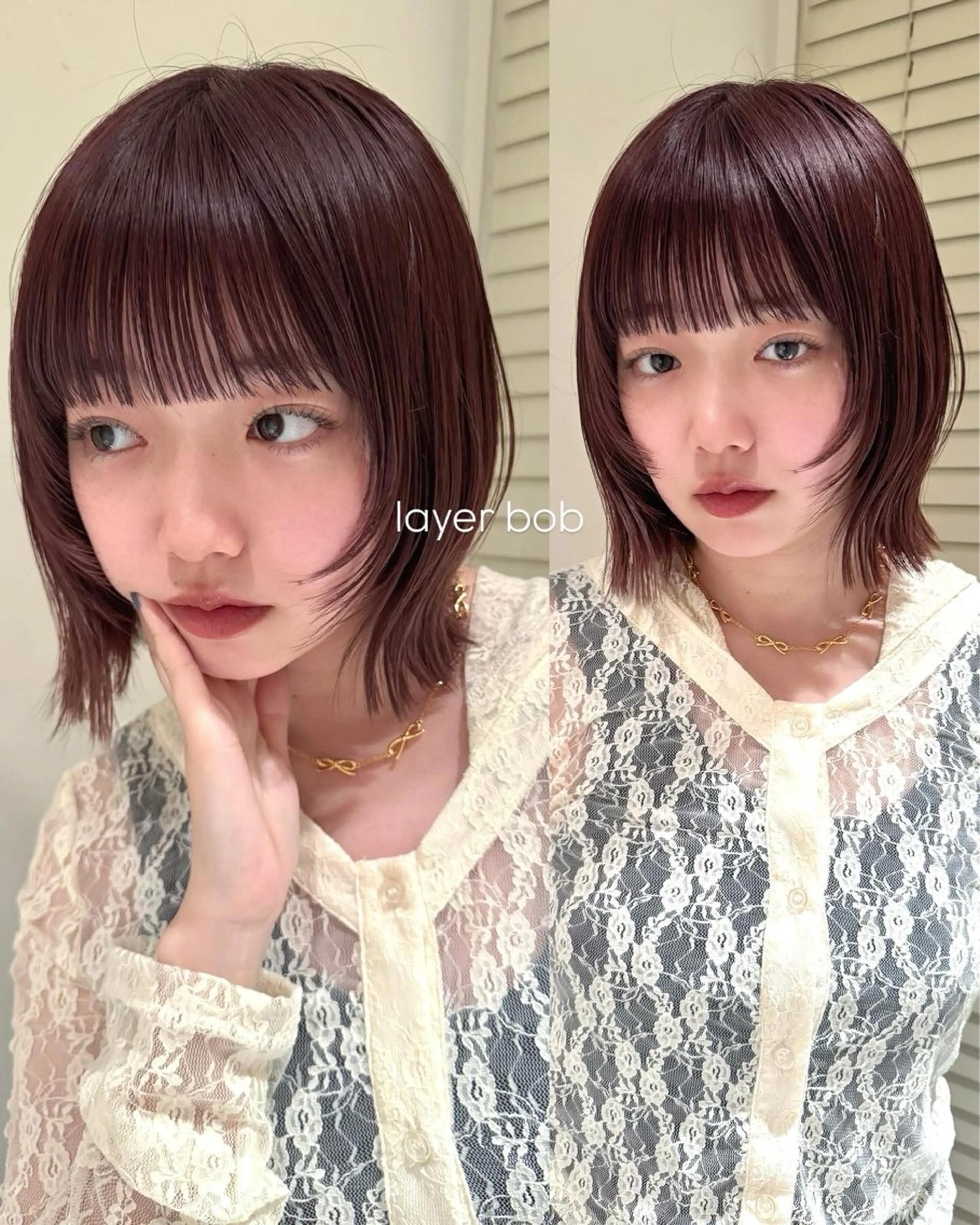 ショート カラー カット ヘアカラー トリートメント yuuka/ボブ/ダ ブルカラー/髪質改善のヘアスタイル