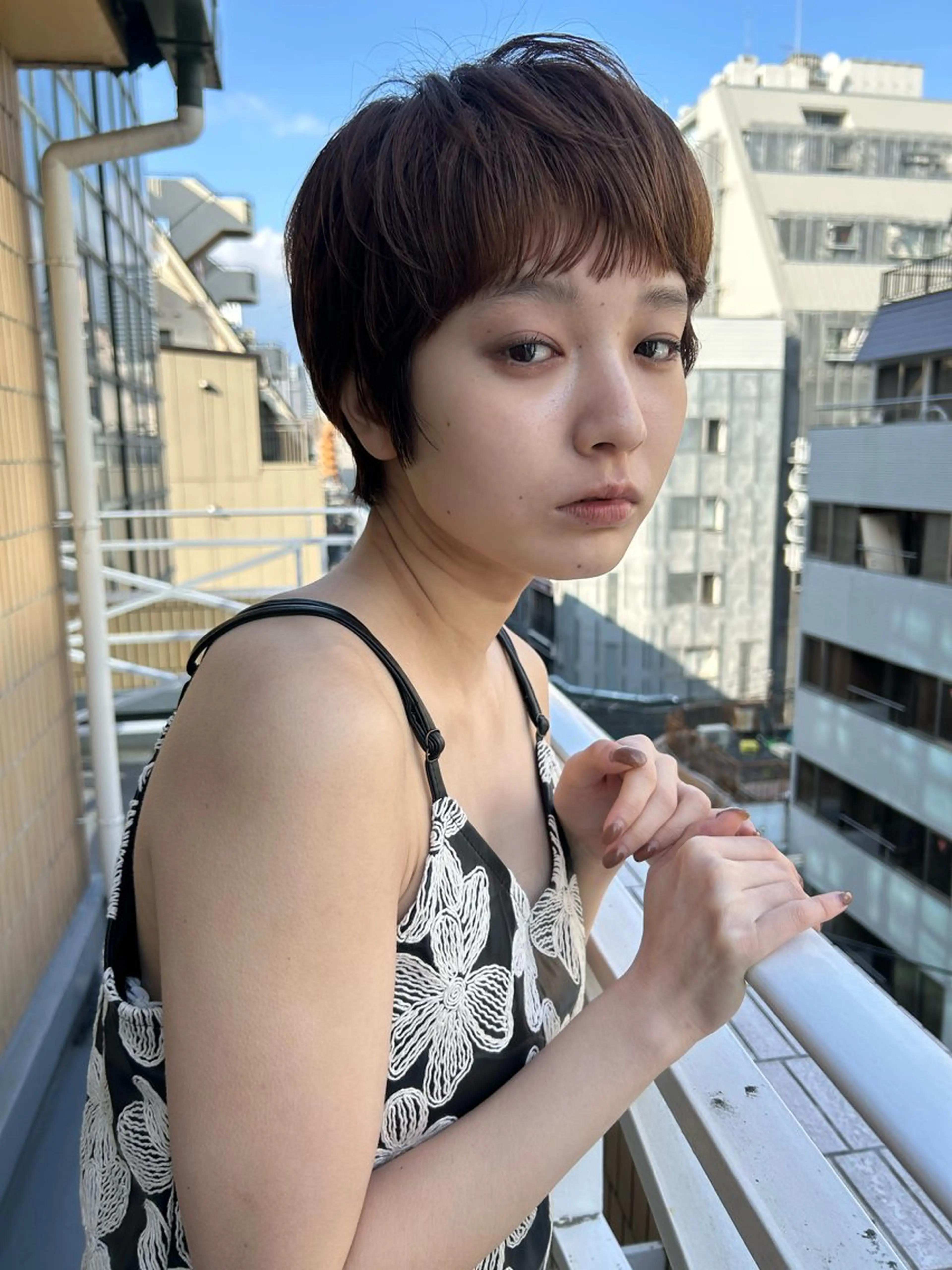 ショート カラー カット ヘアカラー トリートメント ショート/ボブ/ 心斎橋/宮脇美奈のヘアスタイル