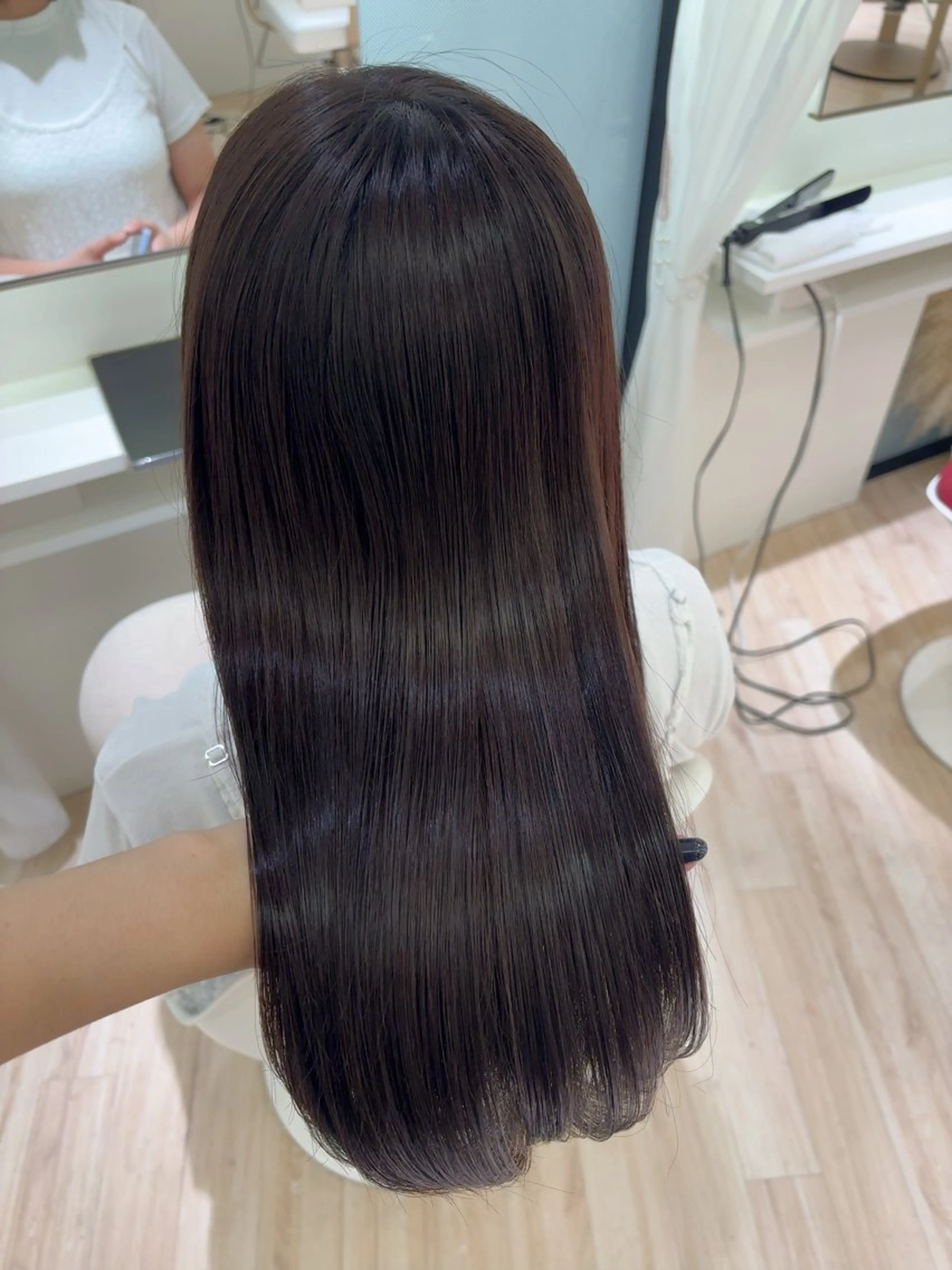 ミディアム カラー ParveMix 岡本えりかのヘアスタイル