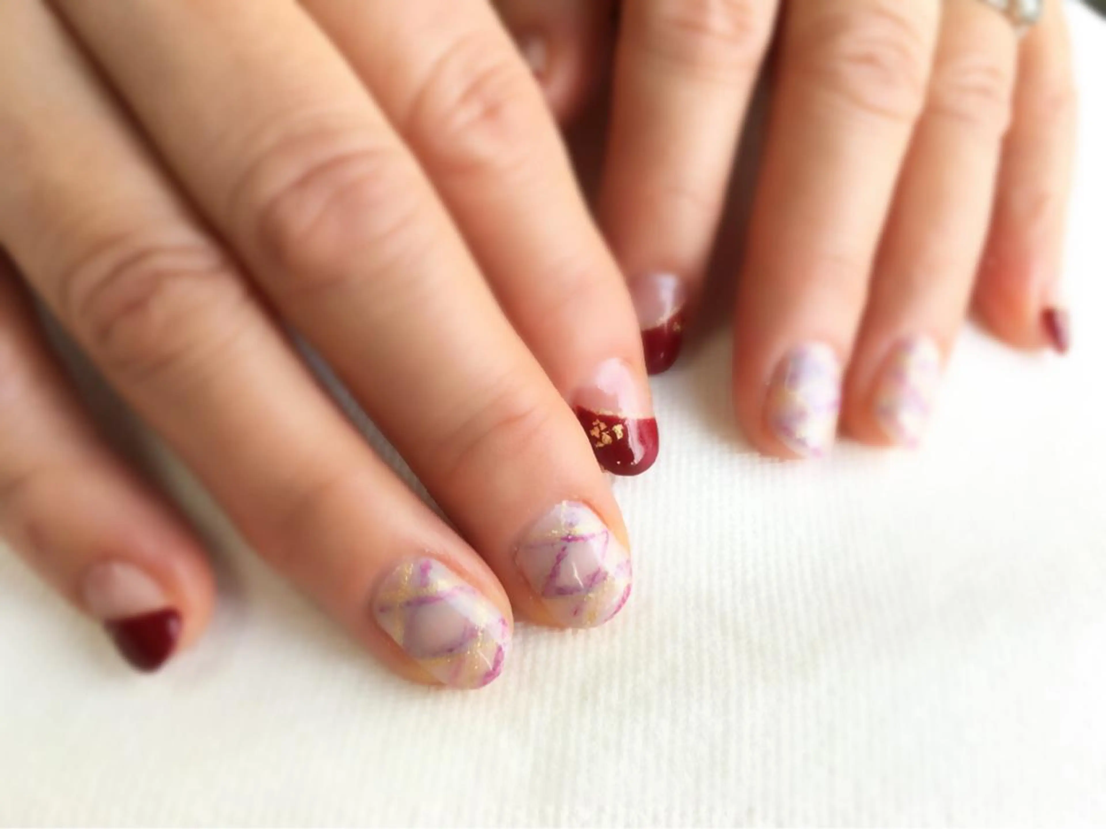 ネイル Aim* 深爪・自爪育成専門店のネイルデザイン