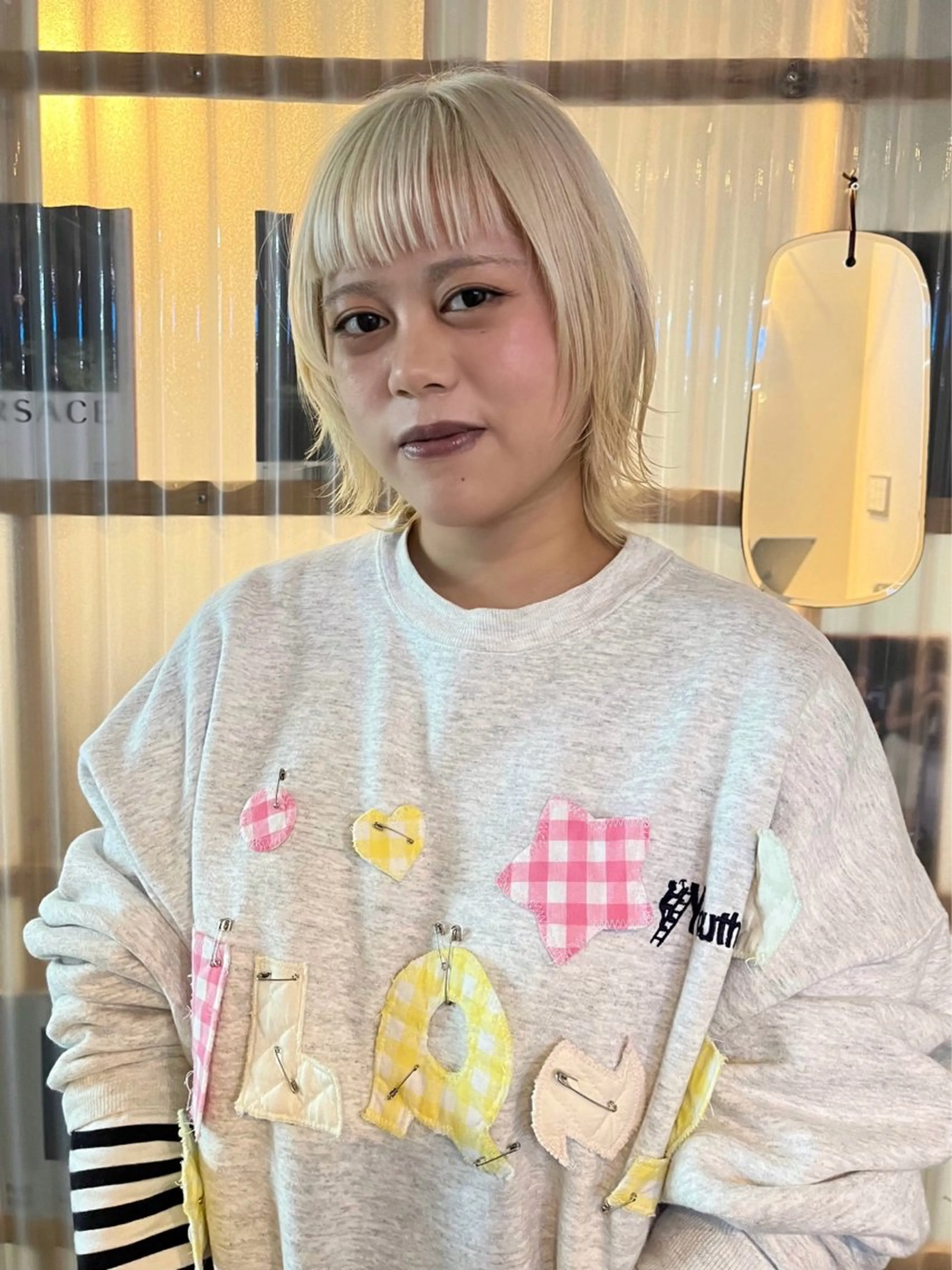 ミディアム カラー ブリーチ 心斎橋美容師 fumikaのヘアスタイル