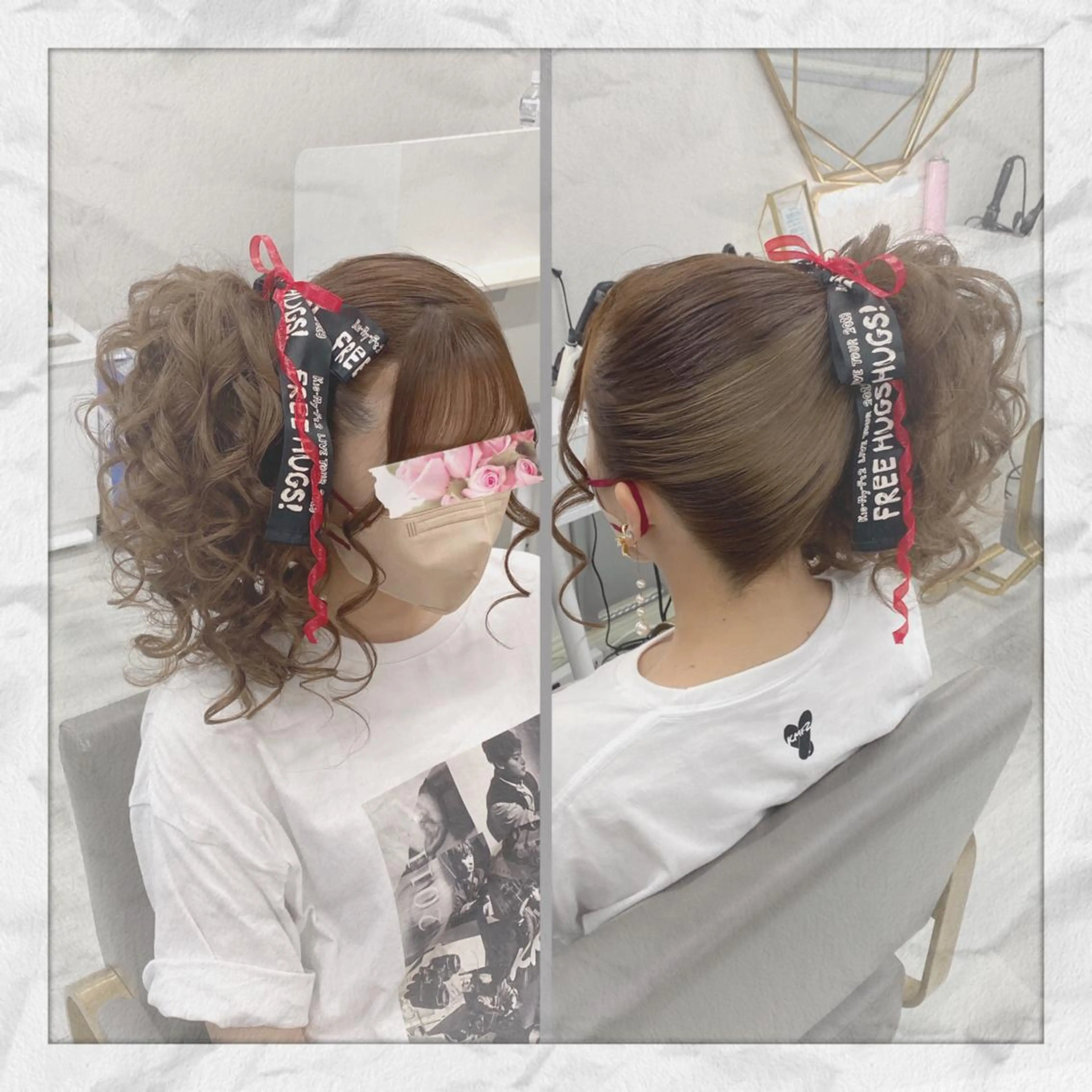 セミロング ヘアアレンジ ヘアセット ヘアセット/着付け 𓇼 松本 夏美𓇼のヘアスタイル