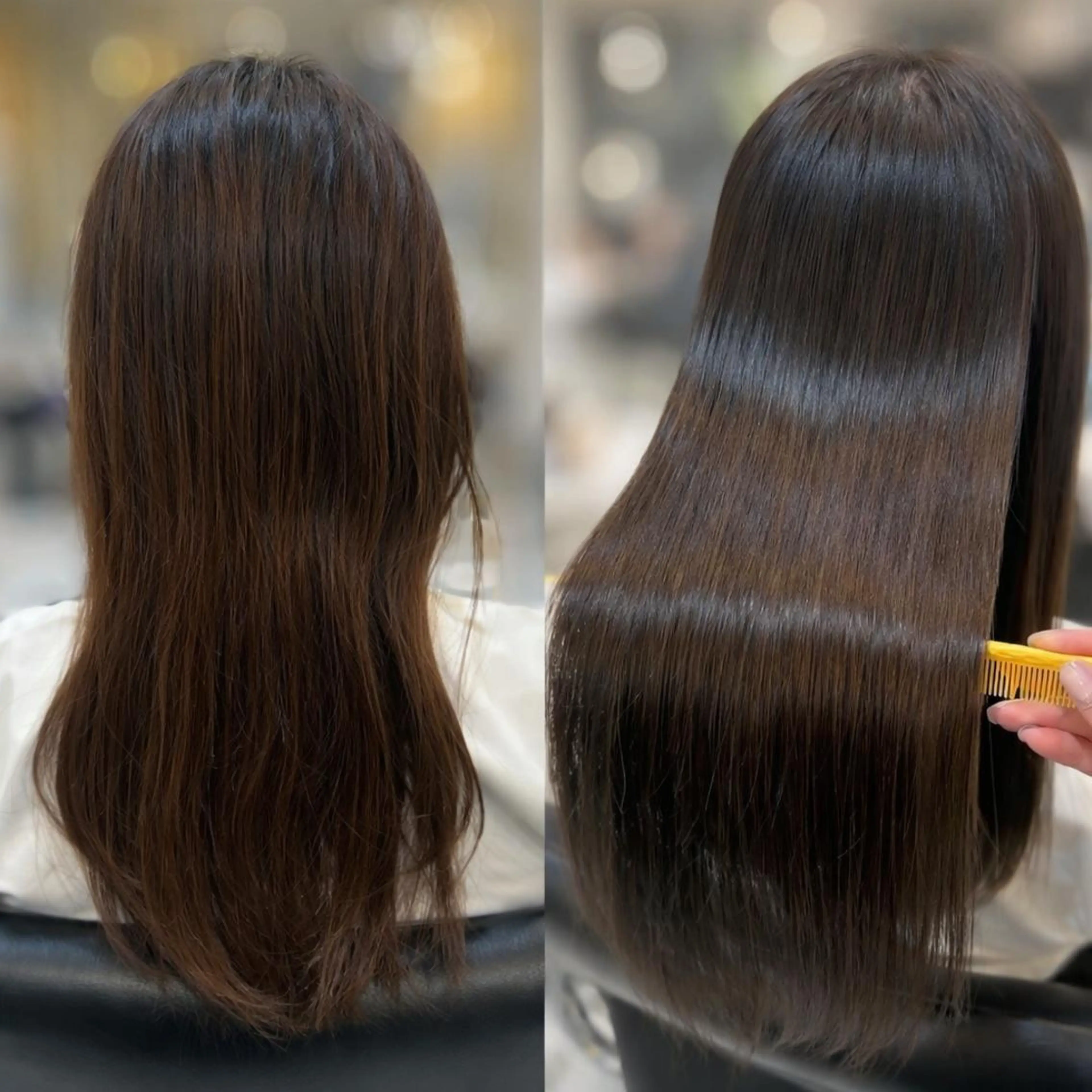 ロング パーマ カット 縮毛矯正 トリートメント 柔らかい縮毛矯正/ ボブ/北林のヘアスタイル