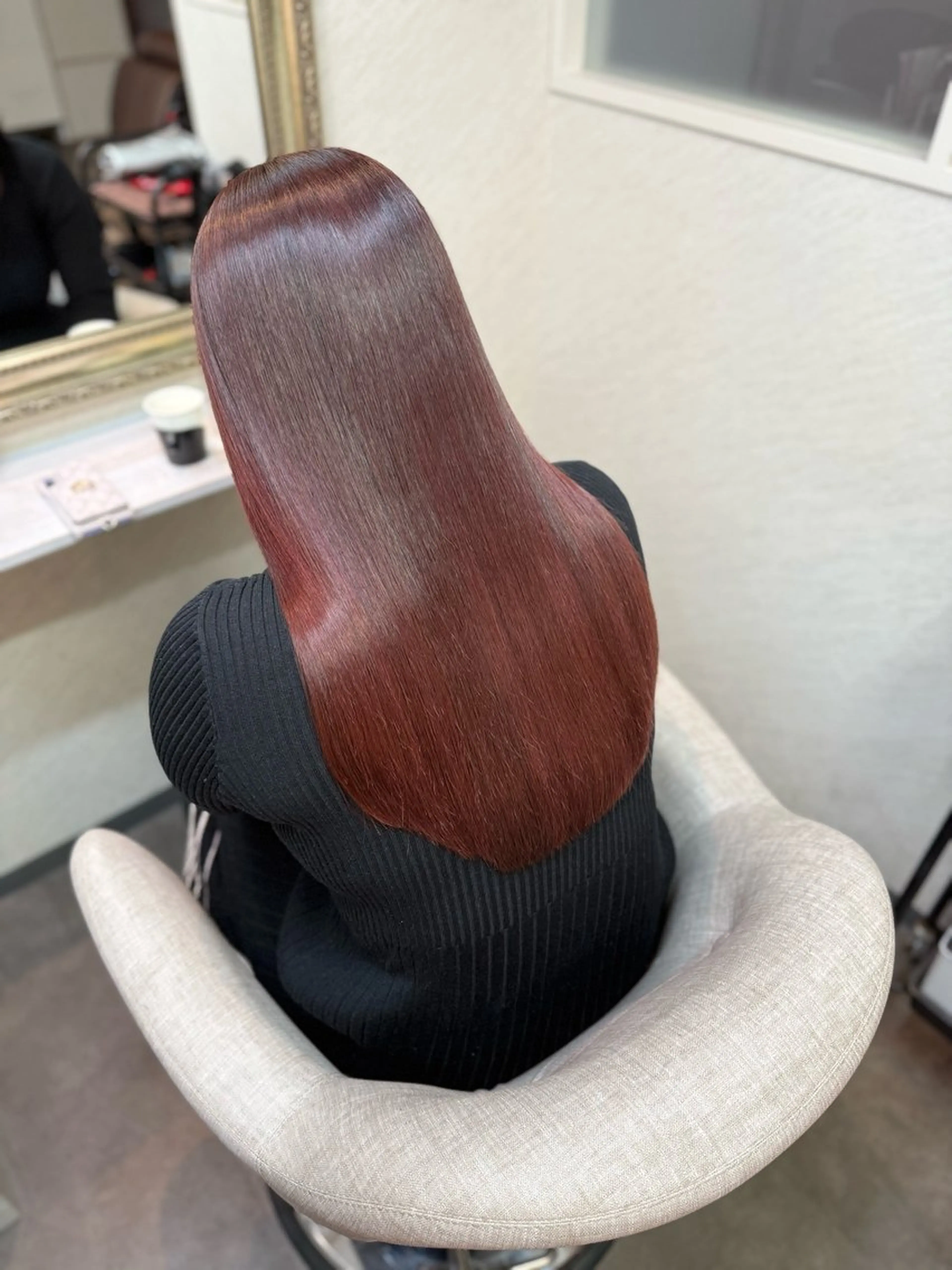 ロング ヘアカラー トリートメント 髪質改善/縮毛矯正 アンナ🍊のヘアスタイル