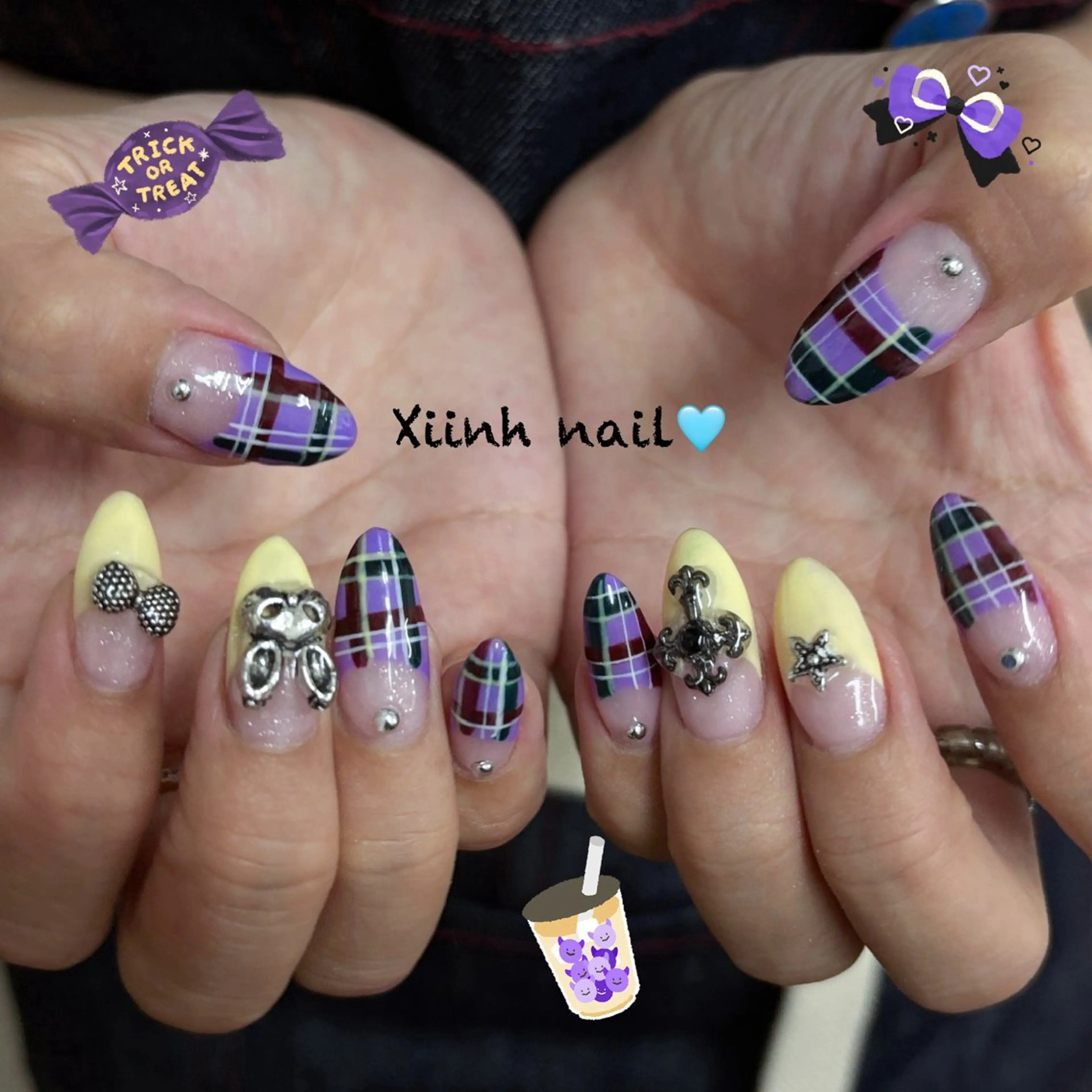 ネイル チークネイル 桜ネイル フットネイル ジェルネイル ハロウィン ハンドネイル XIINH NAIL SALONのネイルデザイン