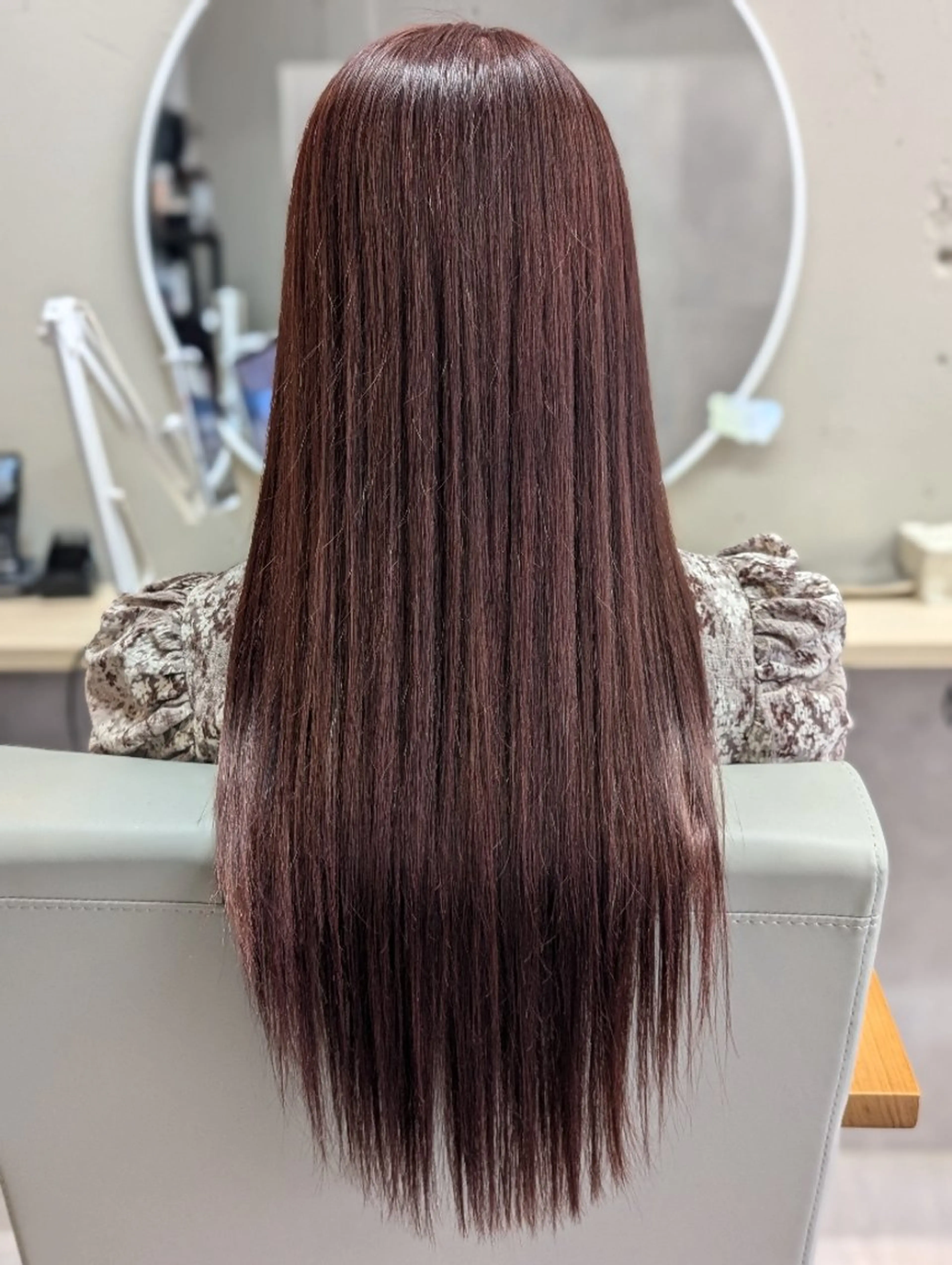 【髪質改善】透明感ダブルカラー（全頭ブリーチ＋onカラー）＋ihairトリートメントの写真