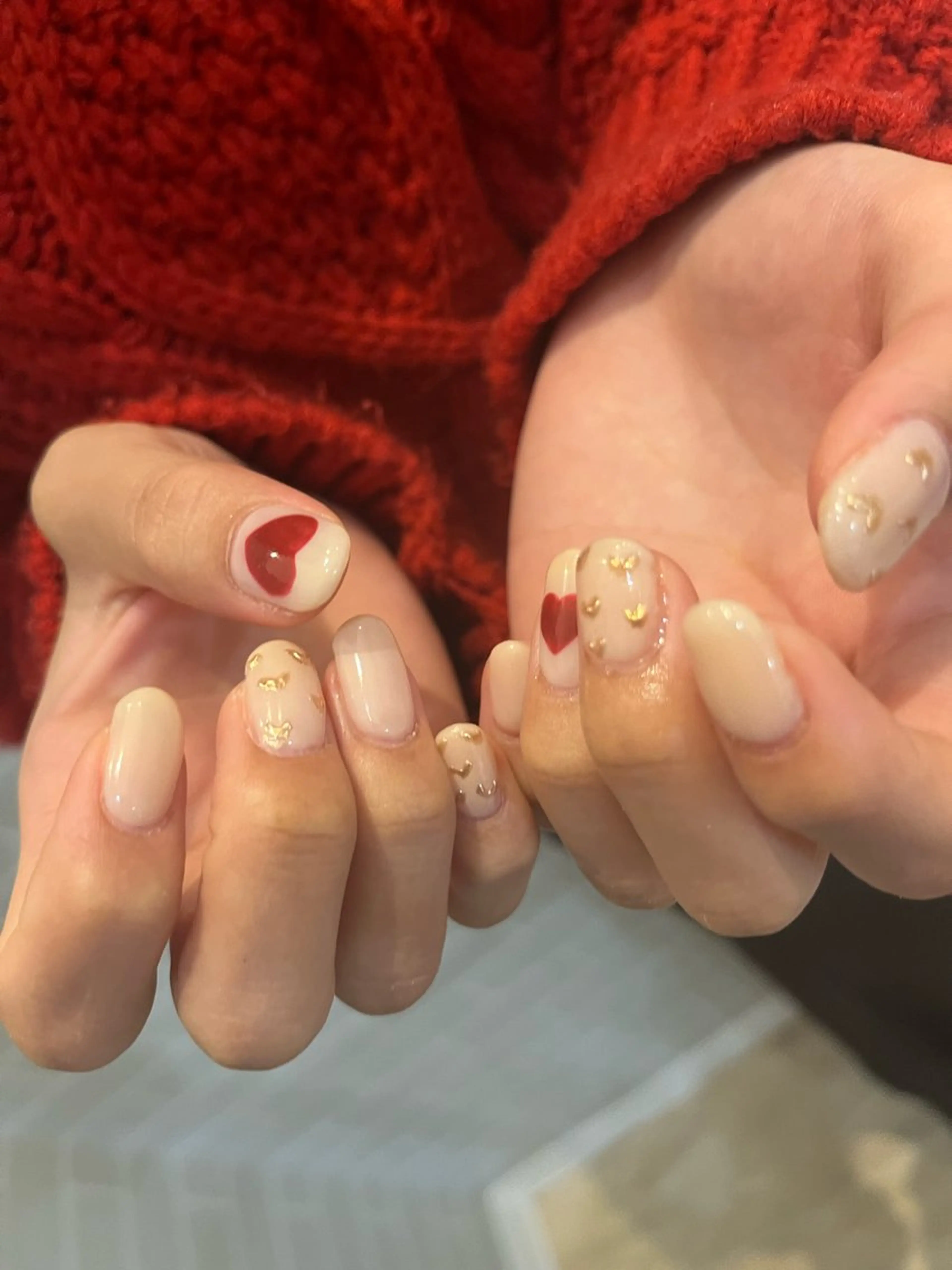 ネイル 冬ネイル クリスマス エステ&アイラッシュ&ネイル Folche博多店【フォルチェ】所属・フォルチェ博多店 細田のネイルデザイン