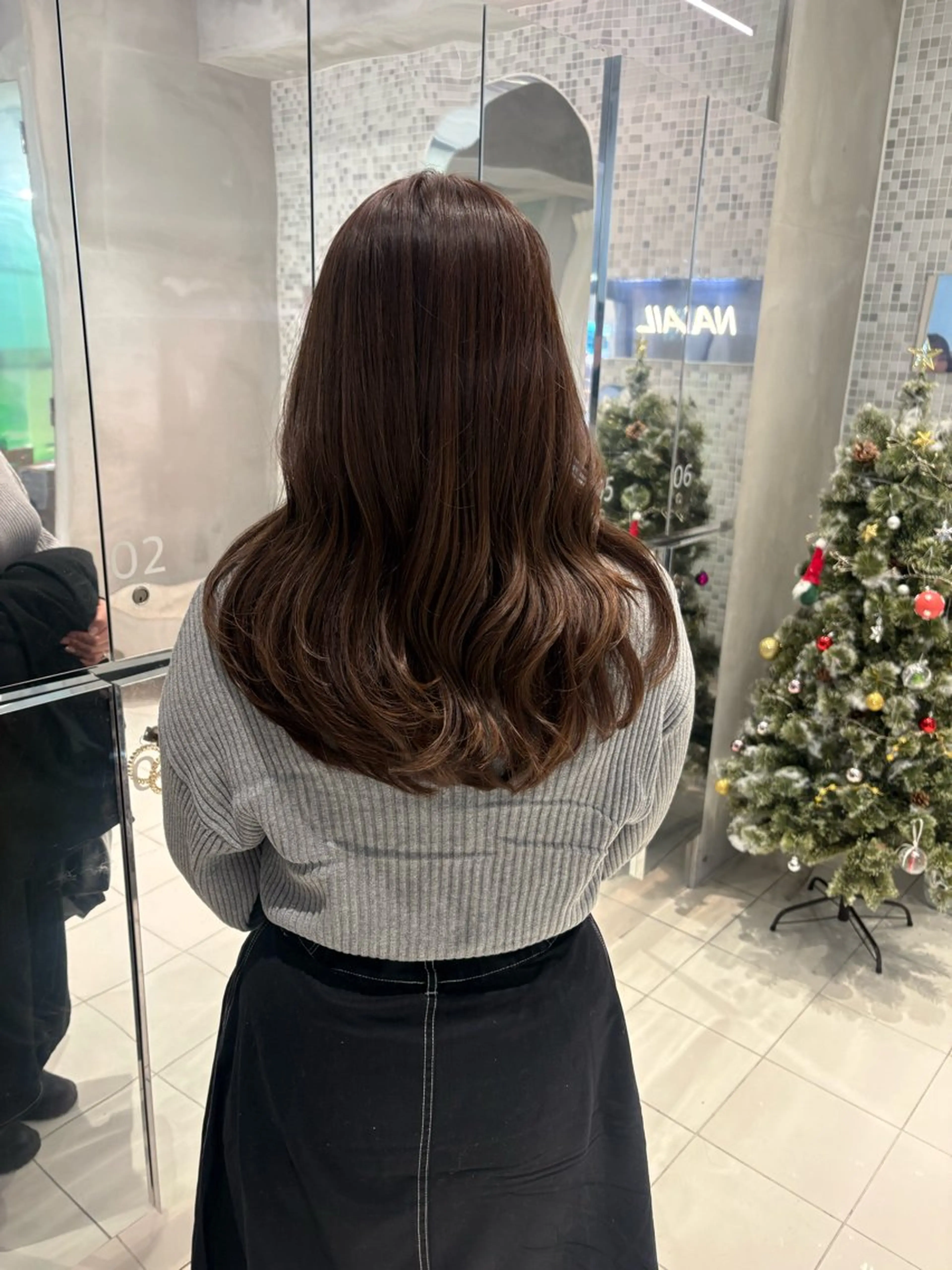 ロング カラー カット ヘアカラー トリートメント 透明感カラー🫧 nanohaのヘアスタイル