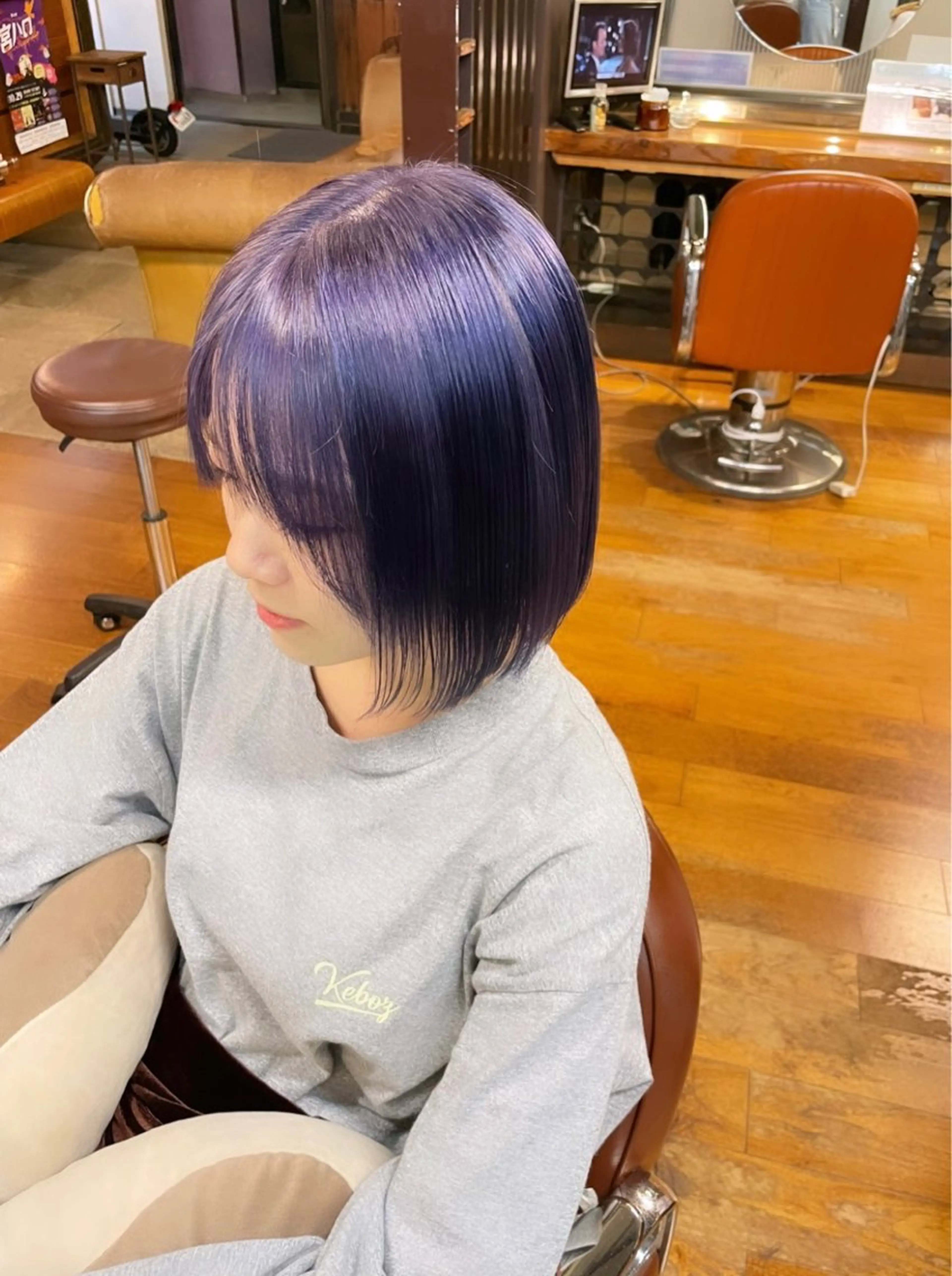 ショート カラー ラベンダーカラー ayaka |トレンドヘアのヘアスタイル