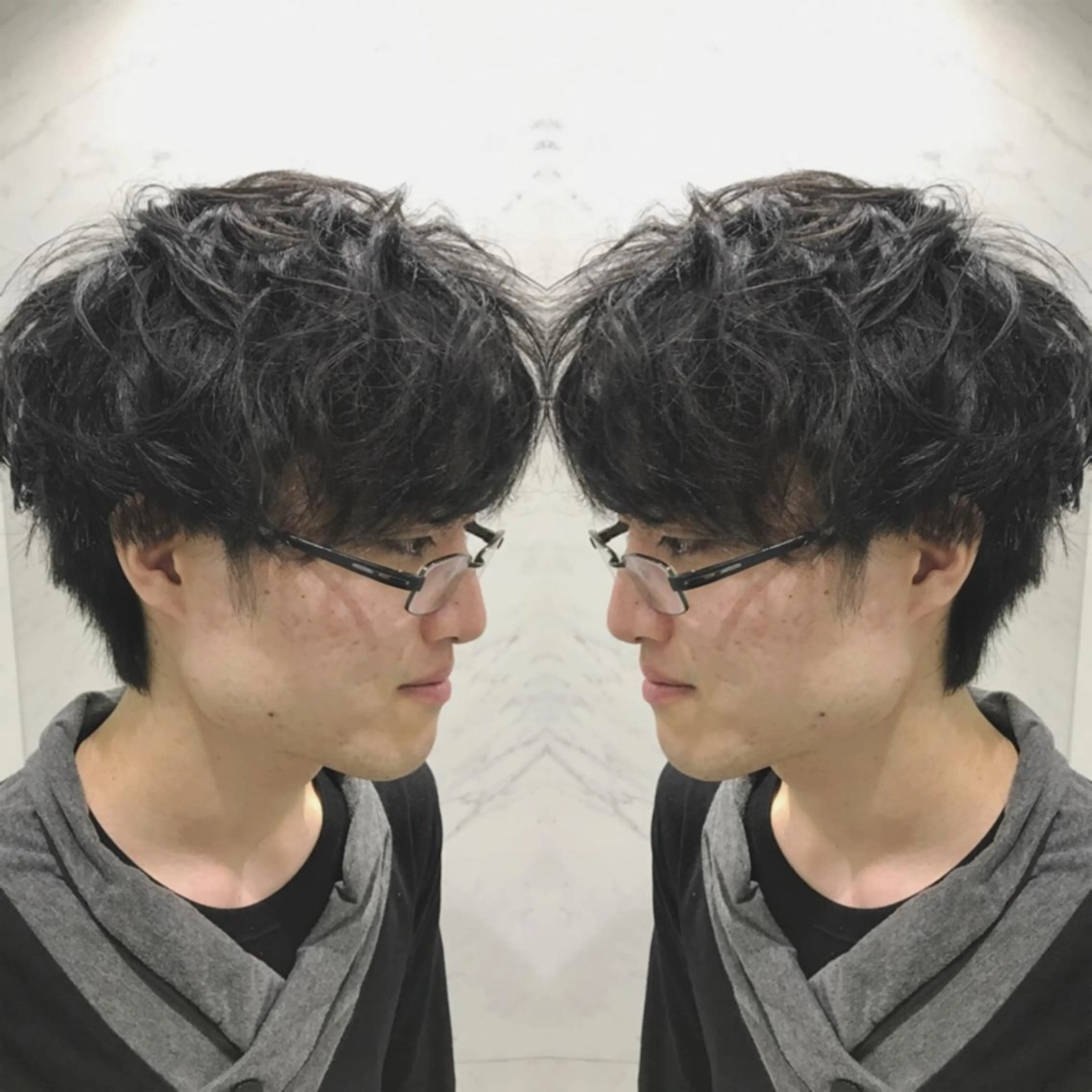 ショート カラー メンズ cecil hair所属・重政 和樹のヘアスタイル