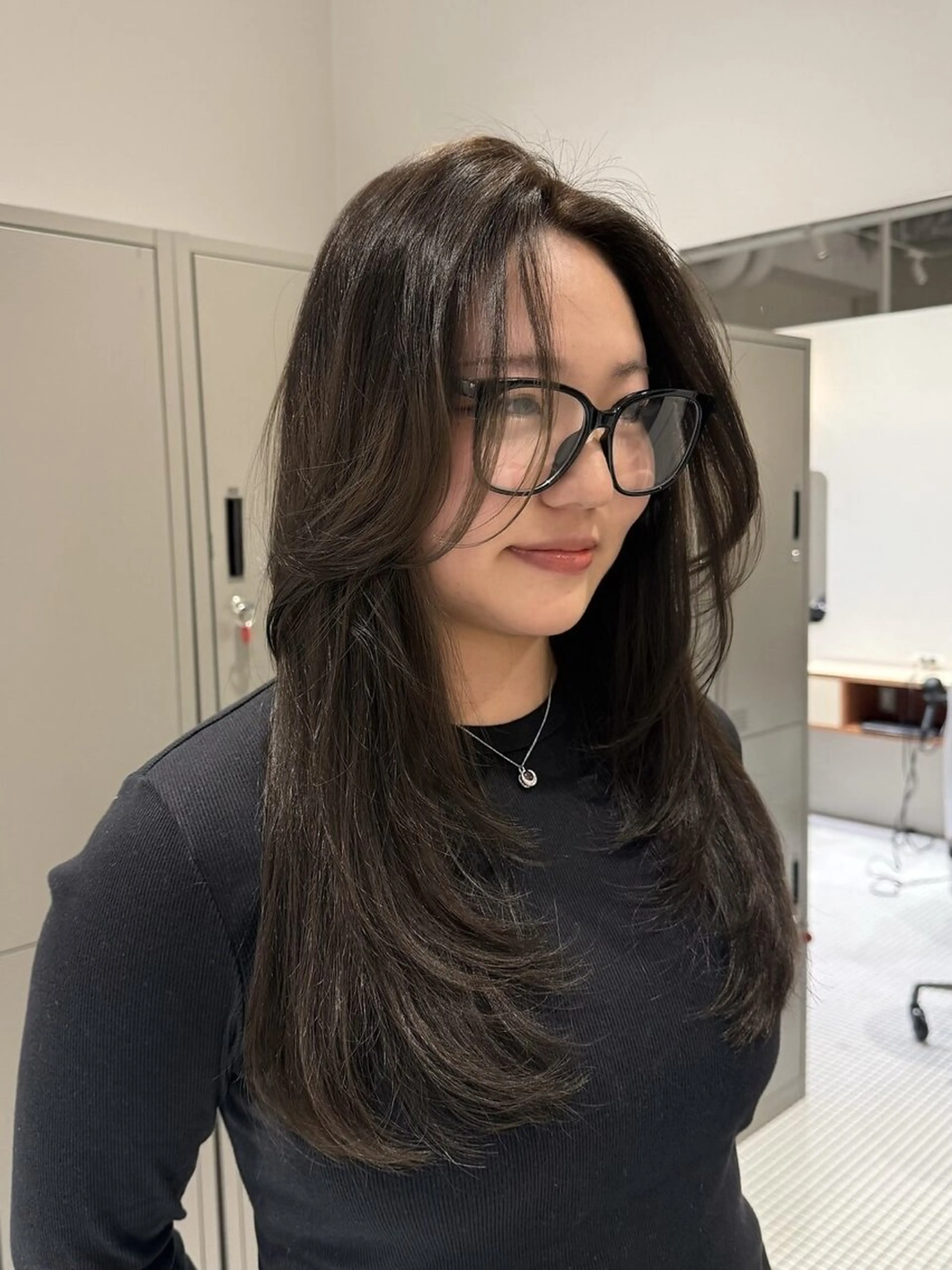 ロング カラー カット ヘアカラー トリートメント GRIP/マンツー マンサロンのヘアスタイル