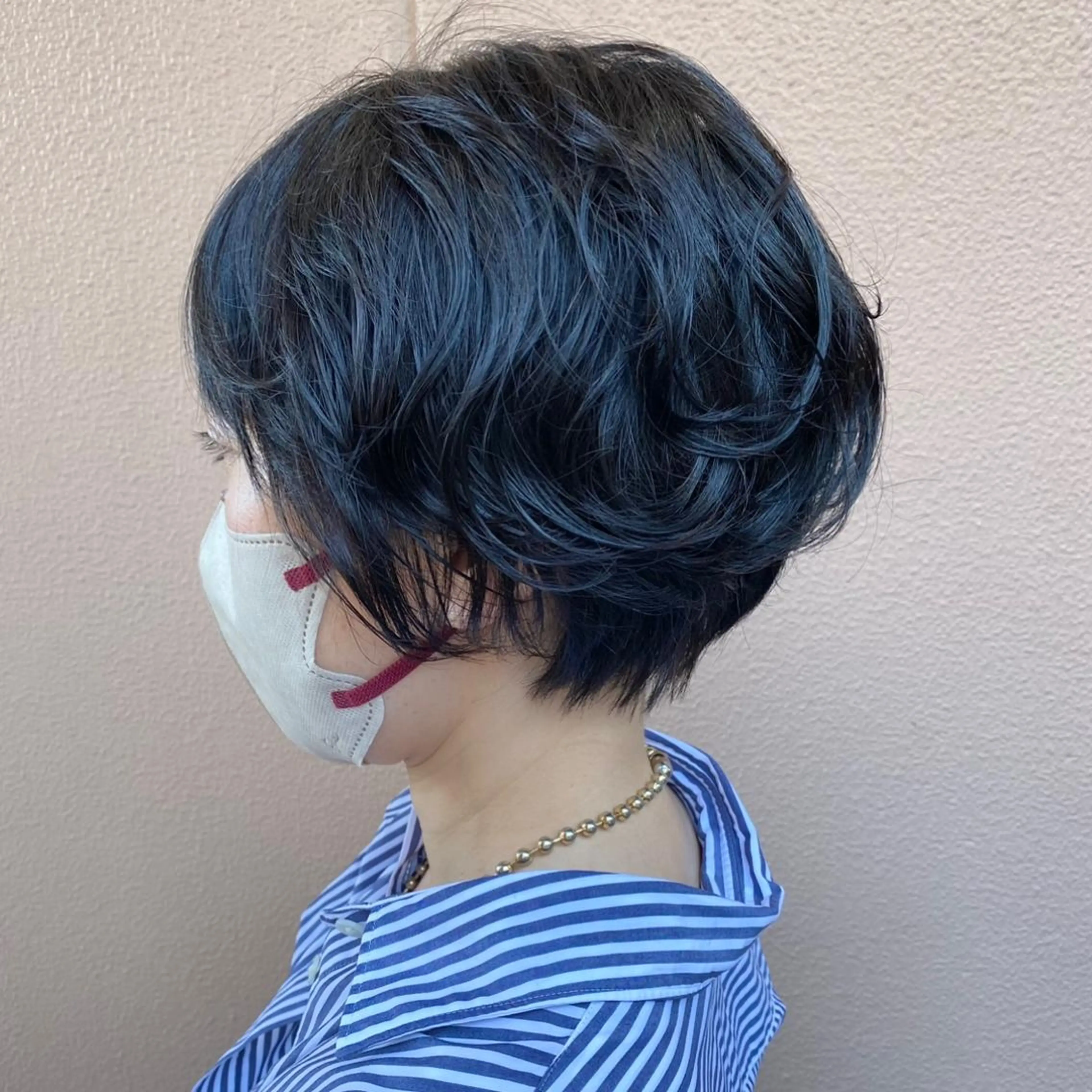 ショート パーマ カット パーマ トリートメント 丸岡 美穂のヘアスタイル