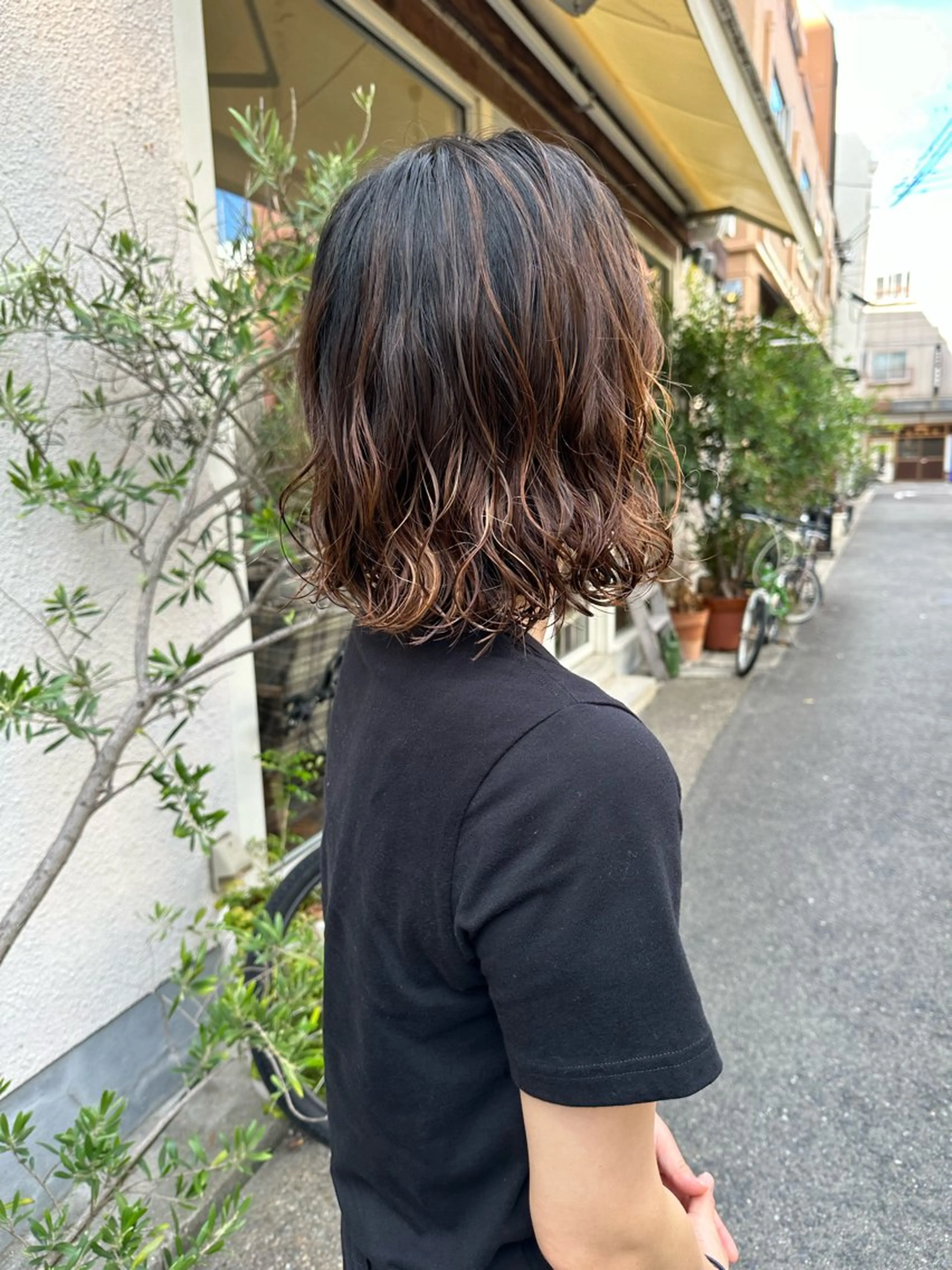 ミディアム 中村 紀香のヘアスタイル