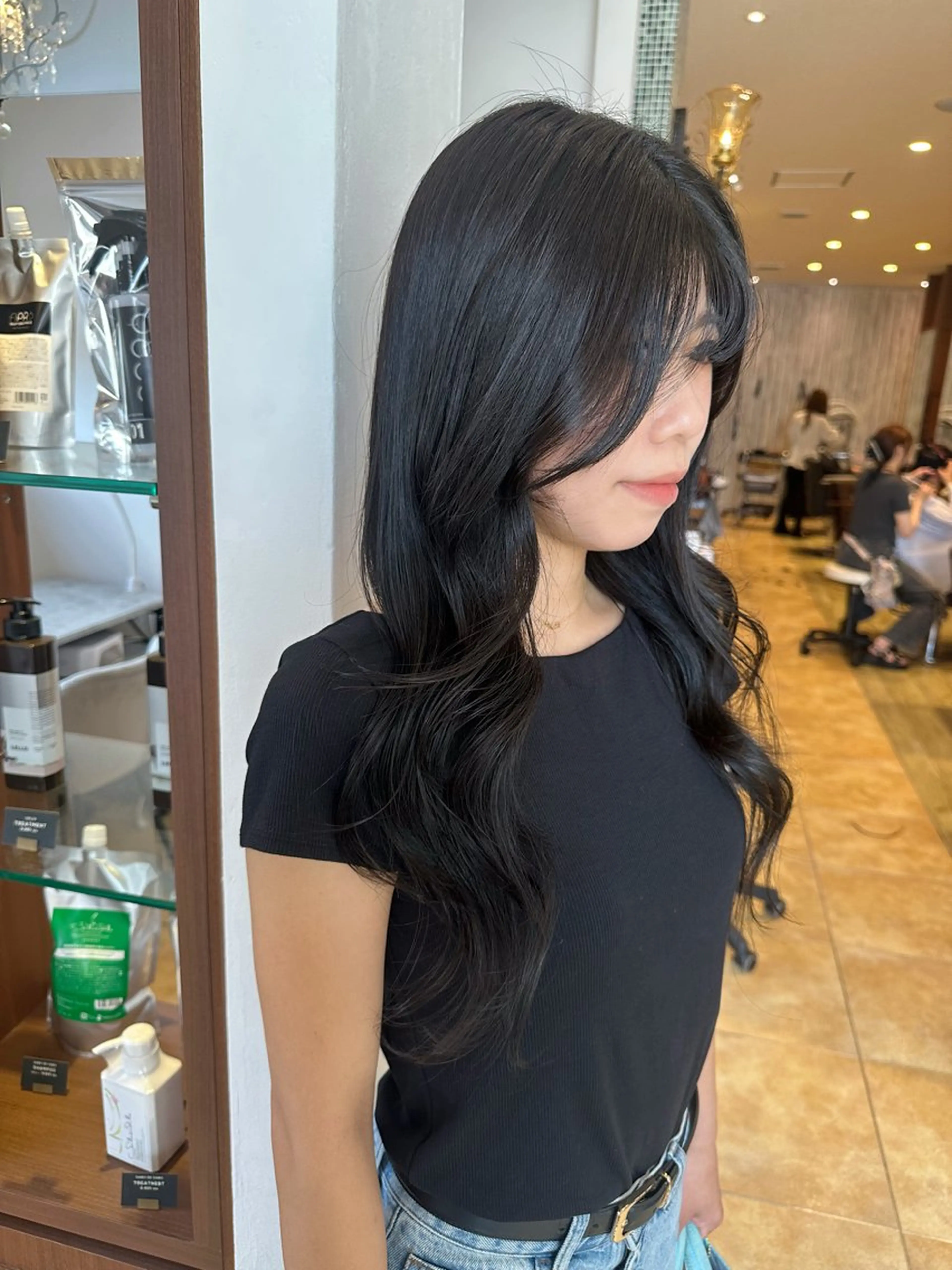 ロング カラー 村川 虹歩のヘアスタイル