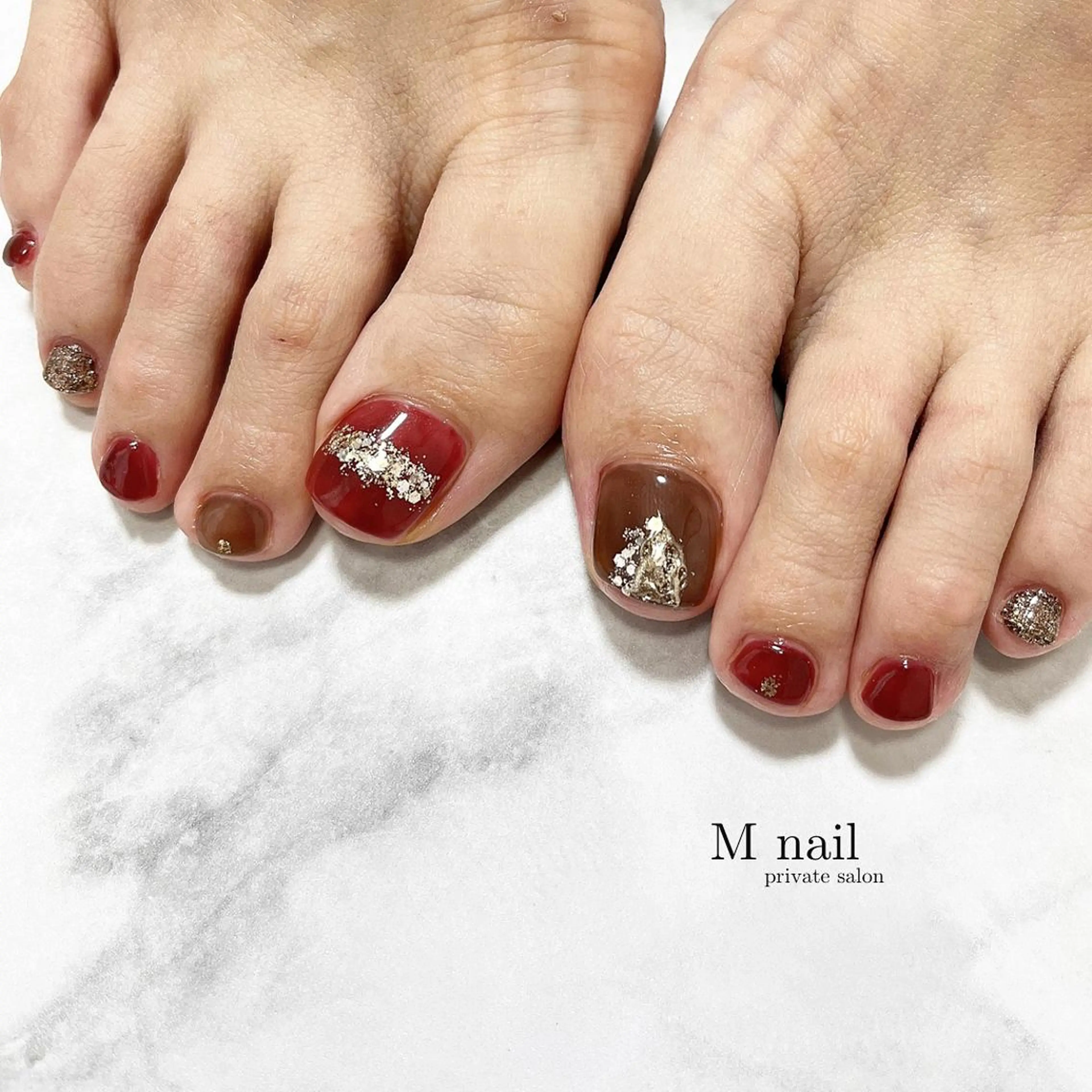 ネイル フットネイル M　nail所属・M nailのネイルデザイン