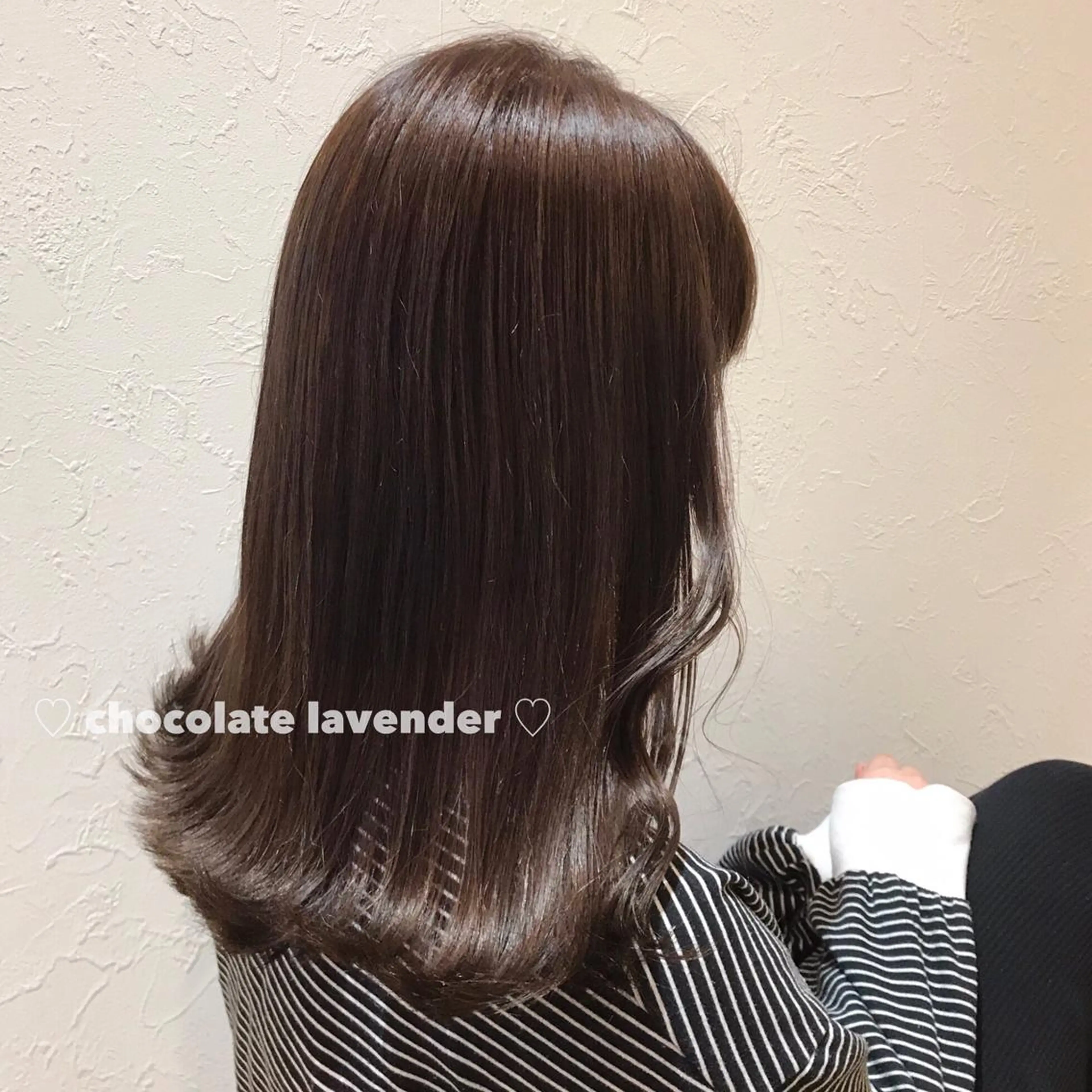 セミロング ブリーチなしカラー ダブルカラーエクステのヘアスタイル