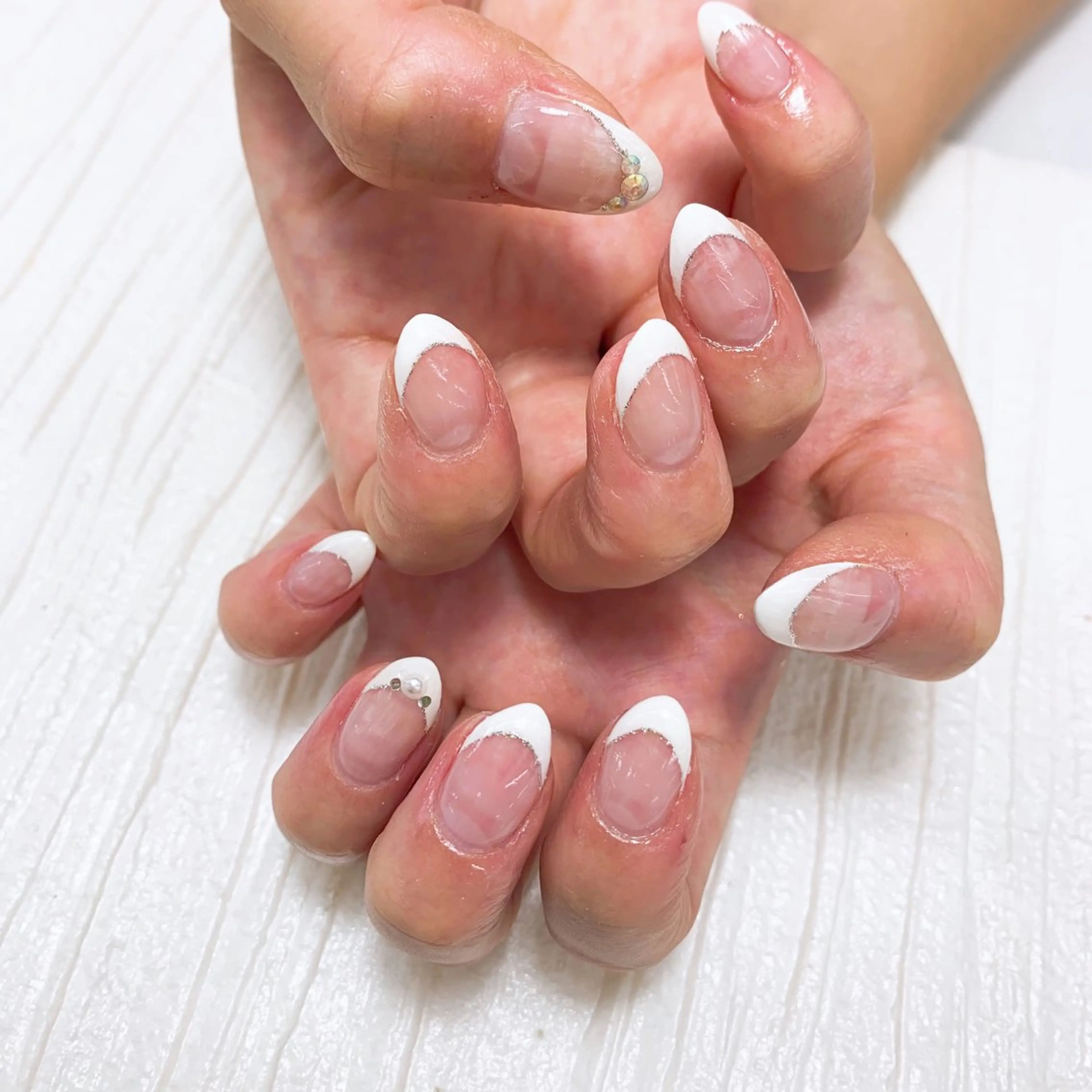 ネイル フレンチネイル ⭐︎休業中の練習⭐︎ JNA認定講師髙橋のネイルデザイン