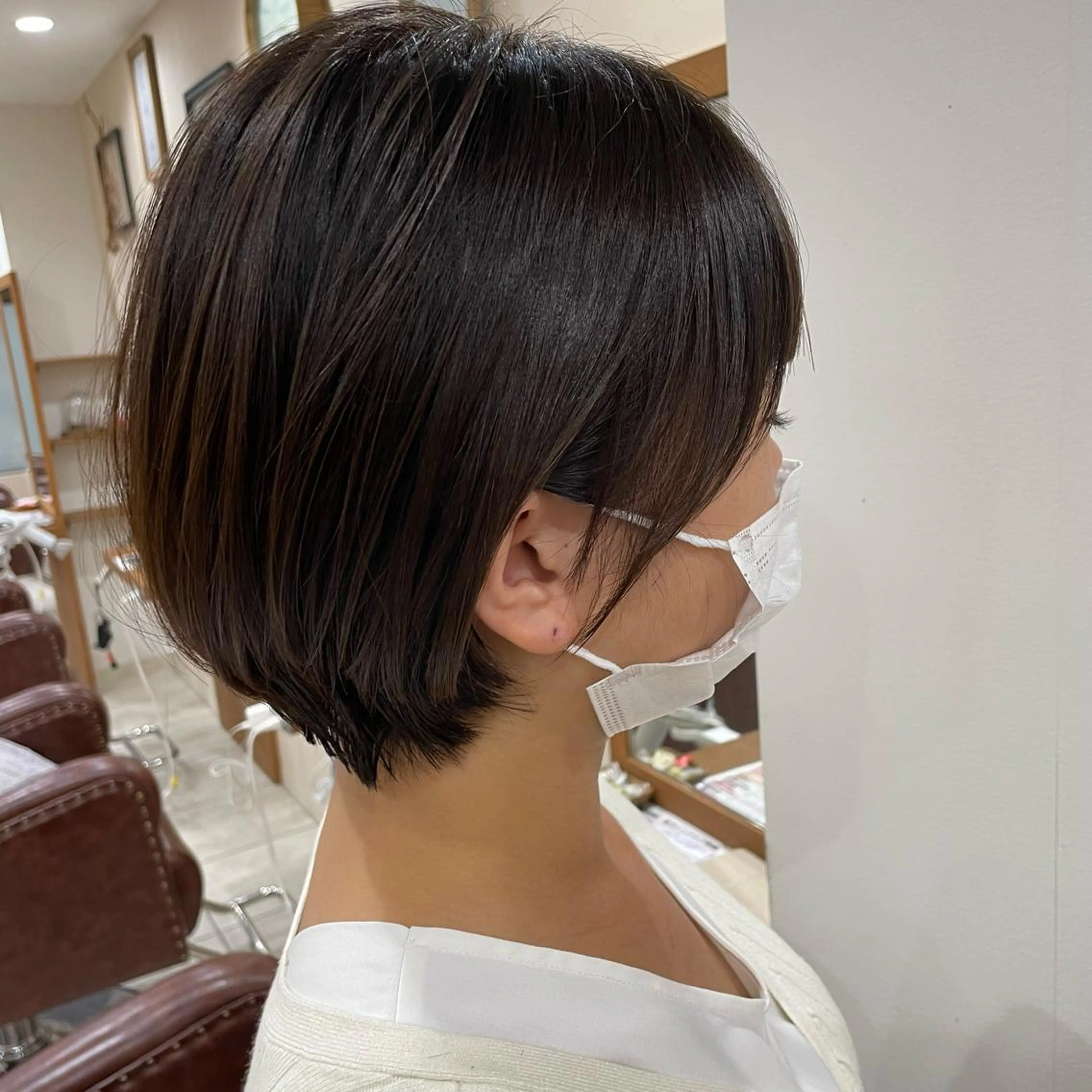 ショート 巻けるケア縮毛矯正✨ ケアカラー✨山下のヘアスタイル