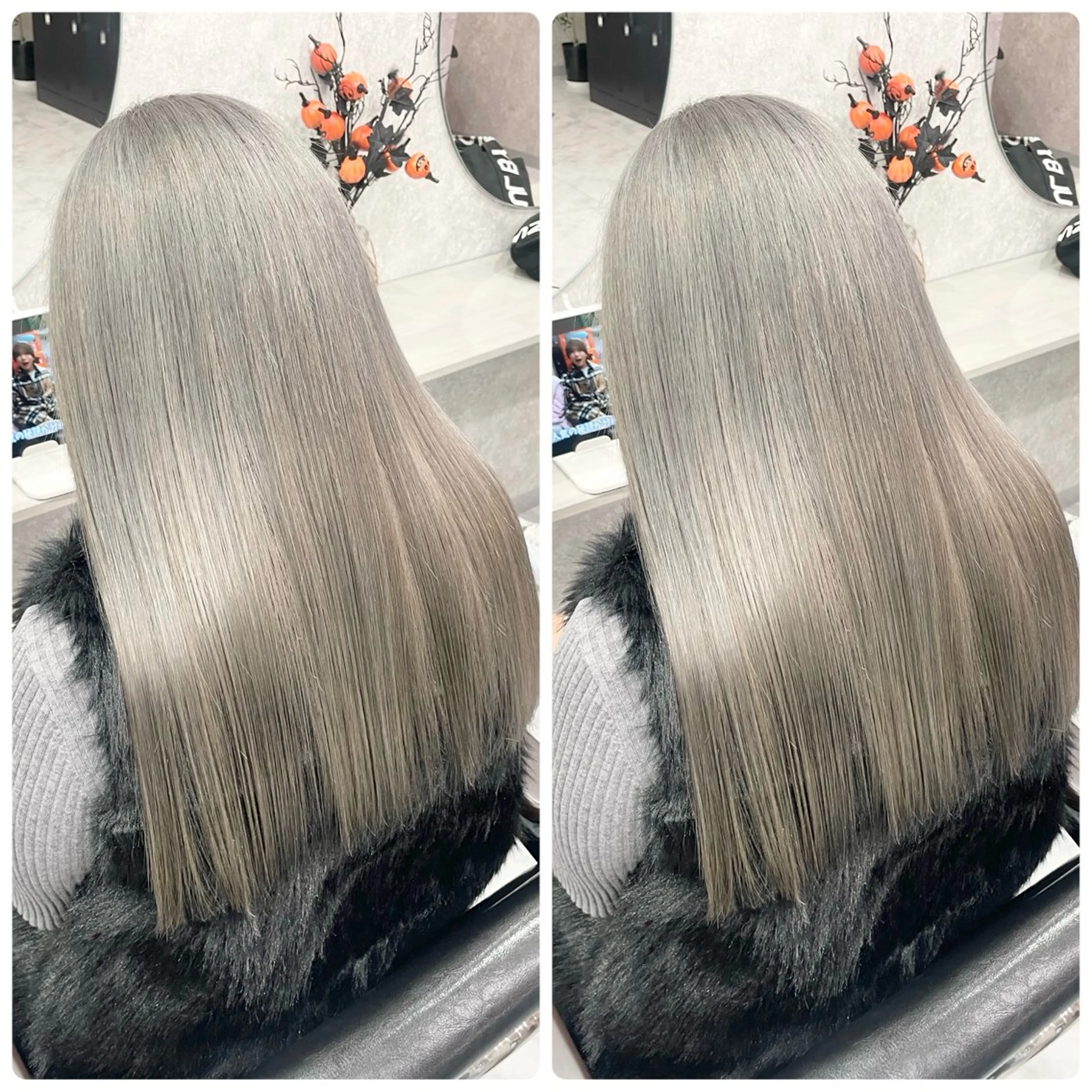 セミロング 🦋ハイトーン🦋 石山 希理🦋のヘアスタイル