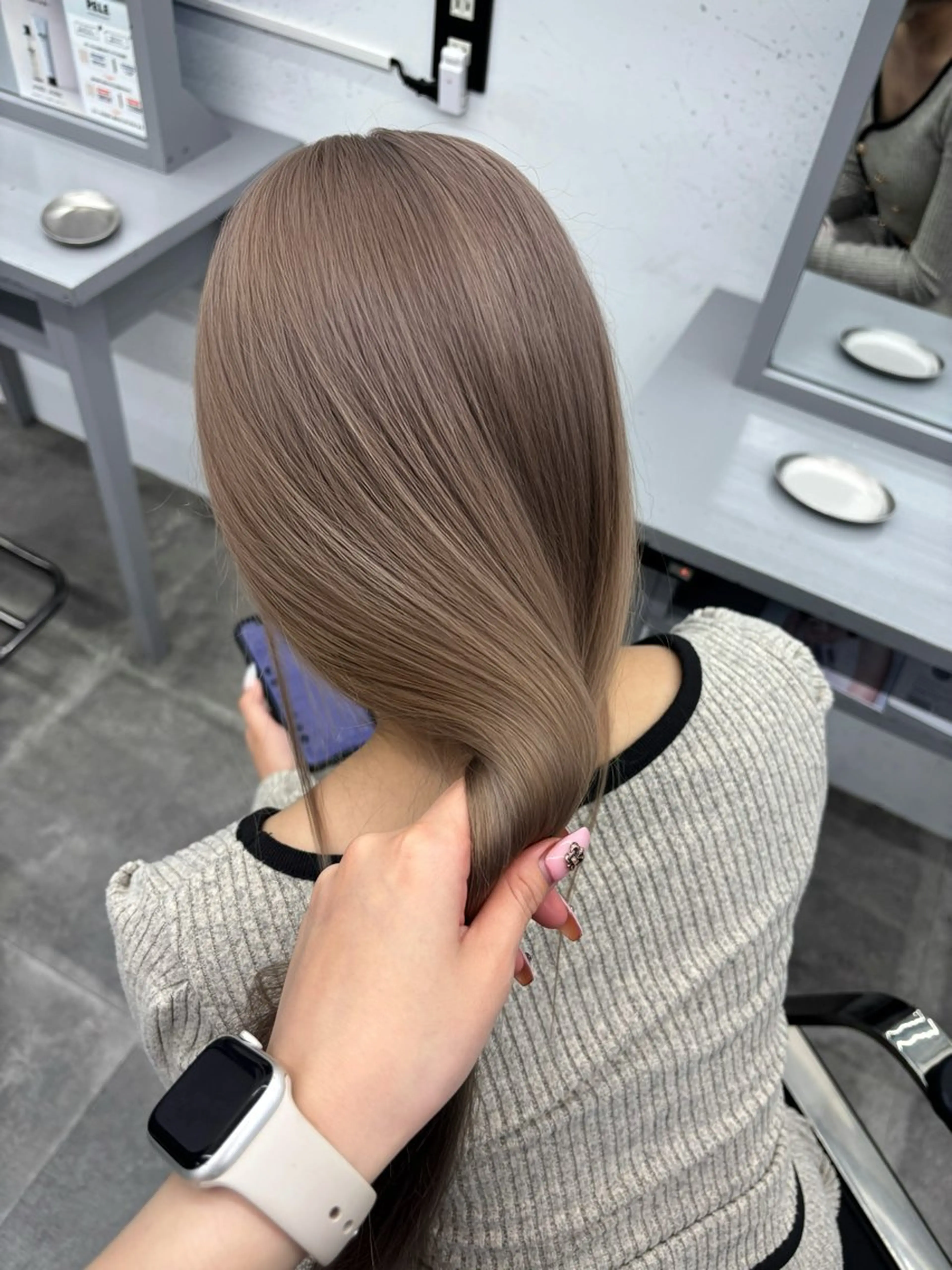 ロング 名古屋栄/PELE/ ブリーチ/asahiのヘアスタイル