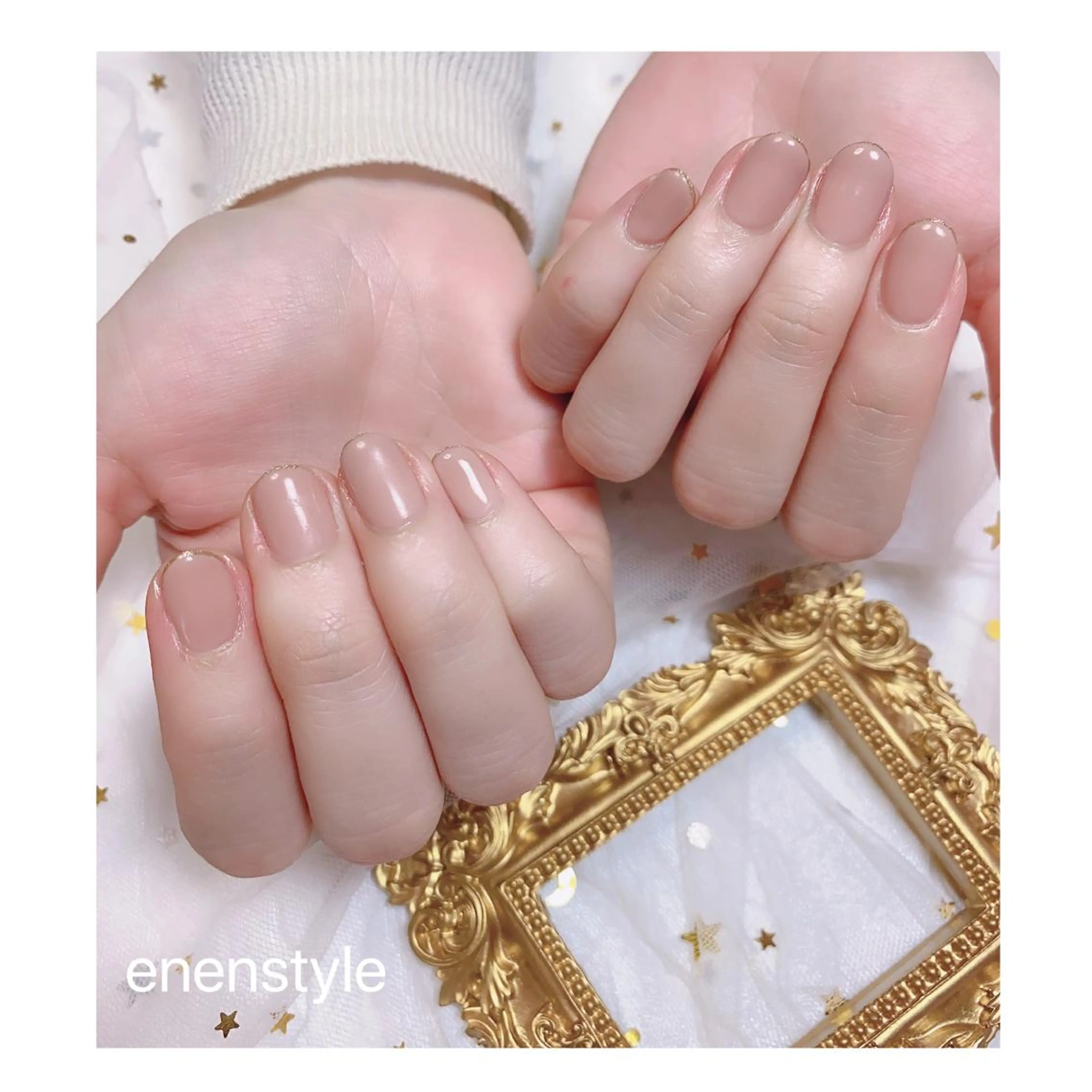 ショート ネイル ジェルネイル ニュアンスネイル オフィスネイル ワンカラーネイル パラジェル 👑enen style👑のネイルデザイン