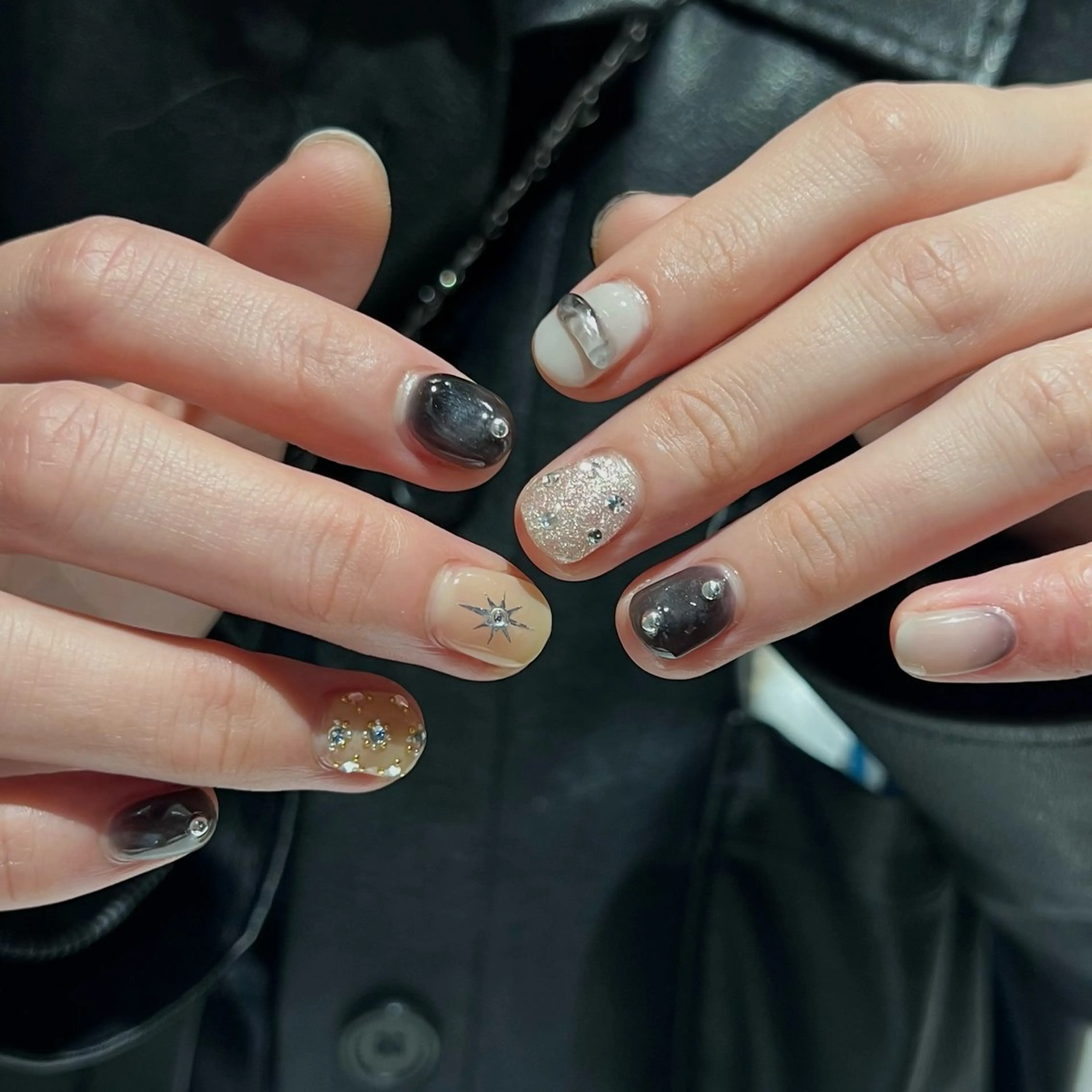 ネイル 持ち込み 星 みづきのネイルデザイン