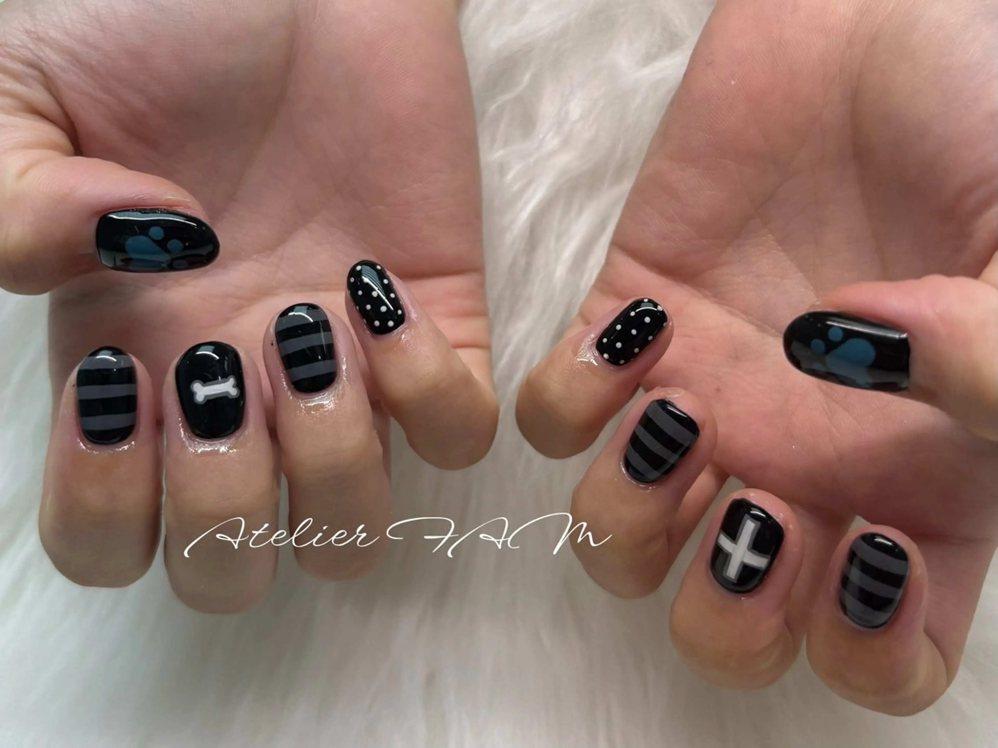 ショート ハンドネイル nail&eyelashsalon atelier fam上本町店所属・アトリエ FAMのネイルデザイン