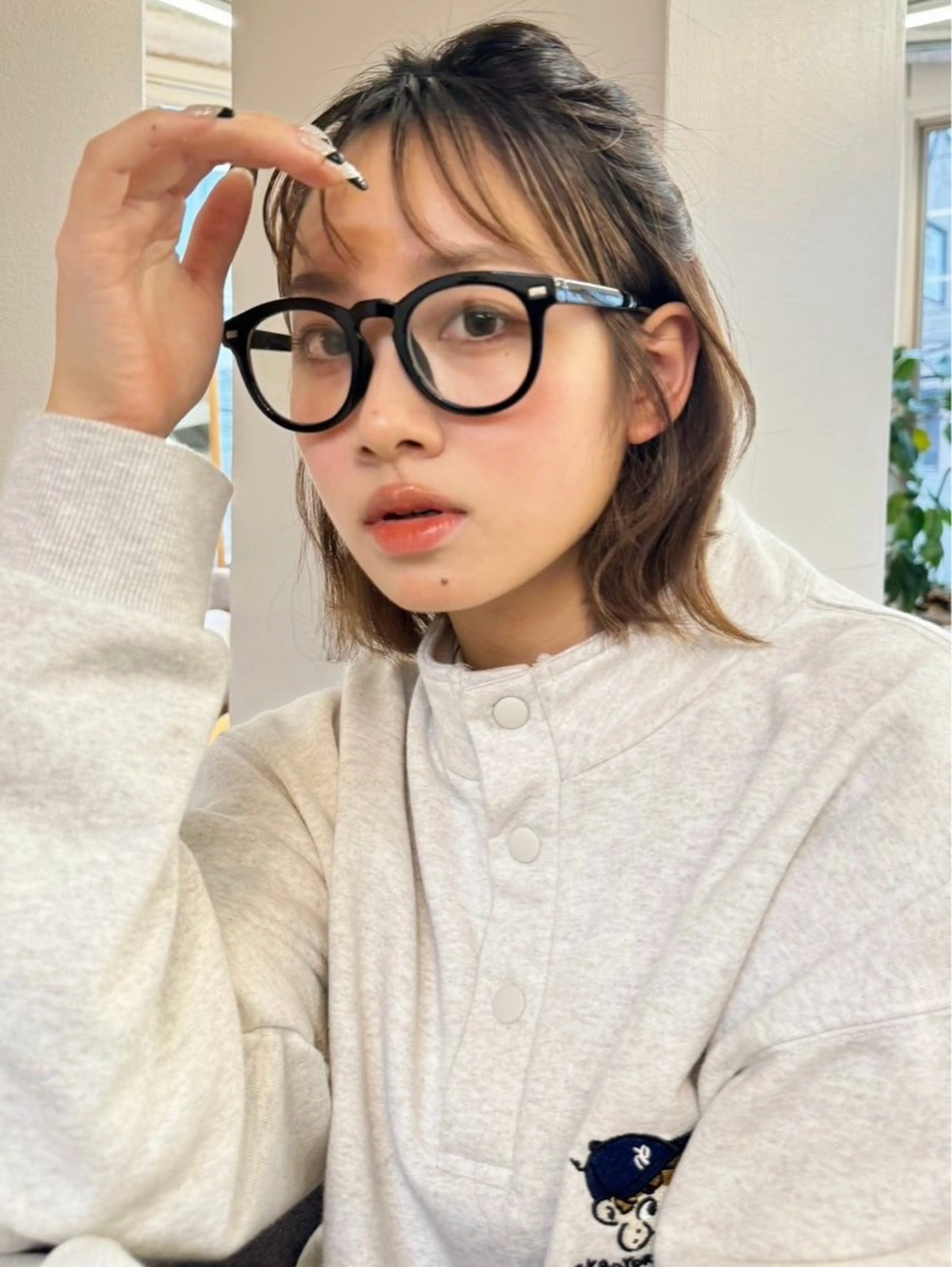 ミディアム Farbe🤍 新築new Openのヘアスタイル