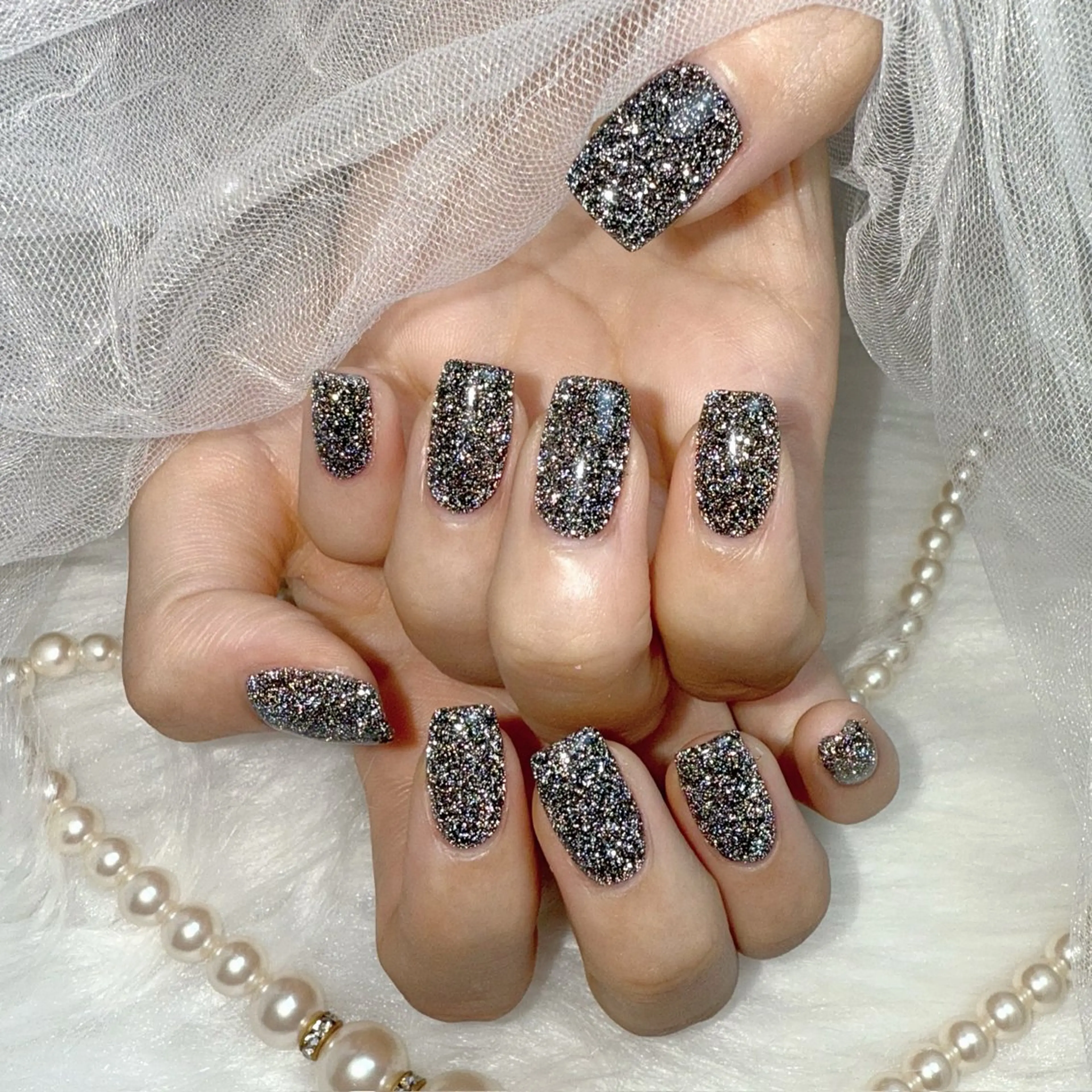 ミディアム ハンドネイル Conjunim MAMI🎀✨のネイルデザイン